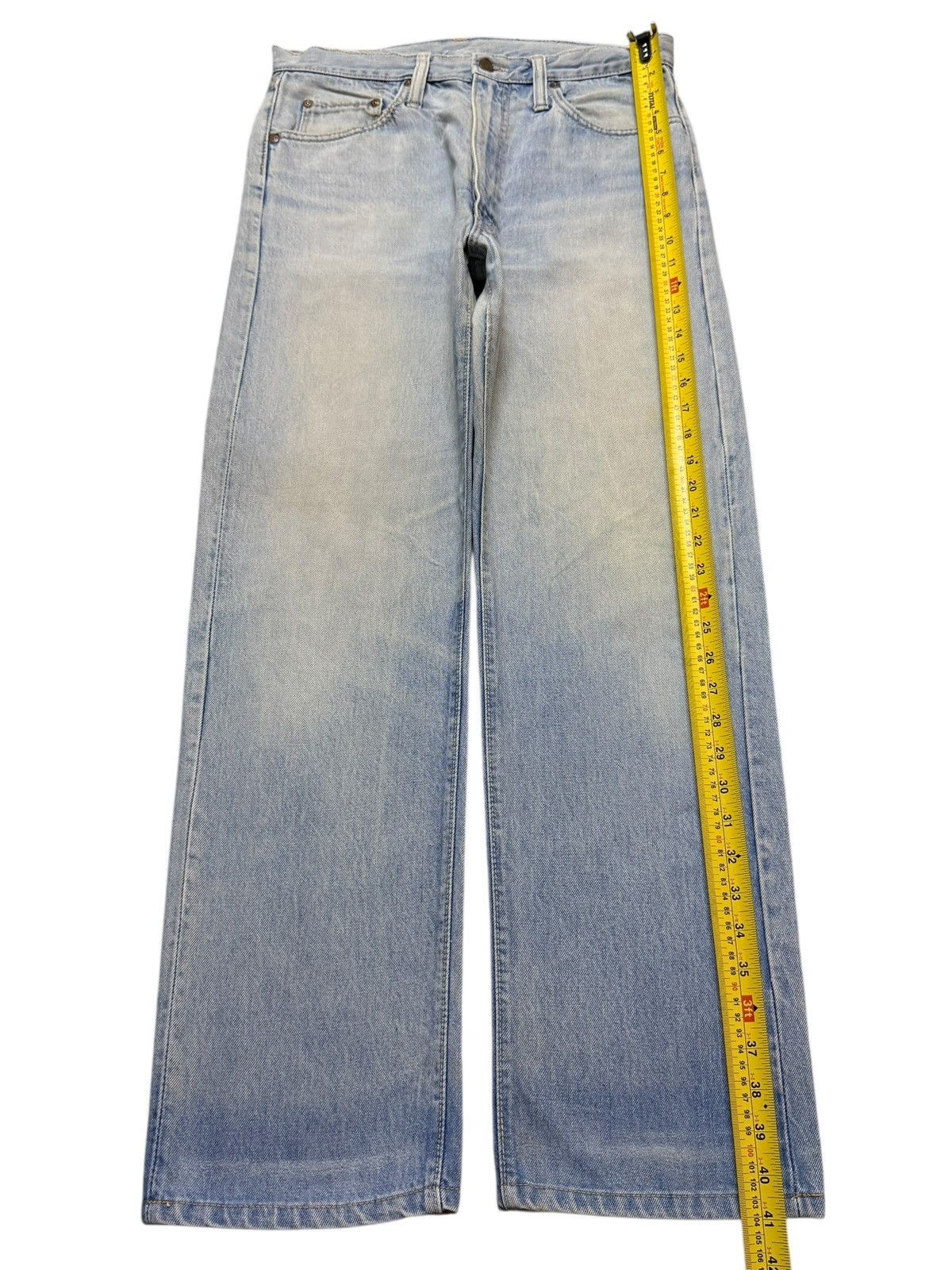Big John Vintage 90s Big John Blue Faded Wash Straight Leg Jeans Size US 31 - 9 Thumbnail