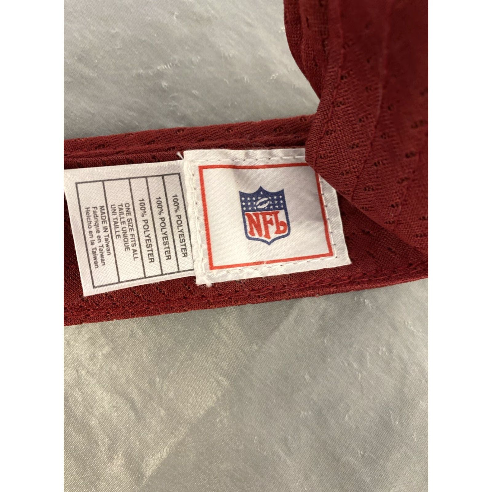 NFL VINTAGE Arizona Cardinals Sun Visor Strapback NFL Mens One Size Maroon Football NFL Fans Size ONE SIZE - 6 Thumbnail