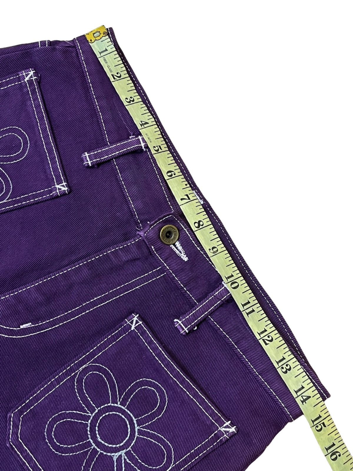 Japanese Brand VINTAGE JAPANESE NUVE PURPLE BUSHPANT FLARE DENIM Size US 29 - 11 Thumbnail