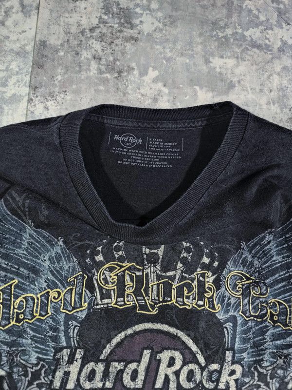 Affliction × Hard Rock Cafe × Vintage VTG 00s Hard Rock Cafe Affliction Style Wings Faded Y2K Size US XL / EU 56 / 4 - 3 Thumbnail