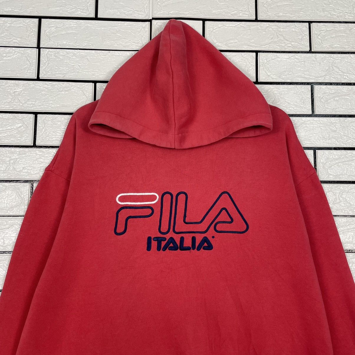 Fila Fila Big Logo Pullover Hoodie Size US M / EU 48-50 / 2 - 2 Thumbnail
