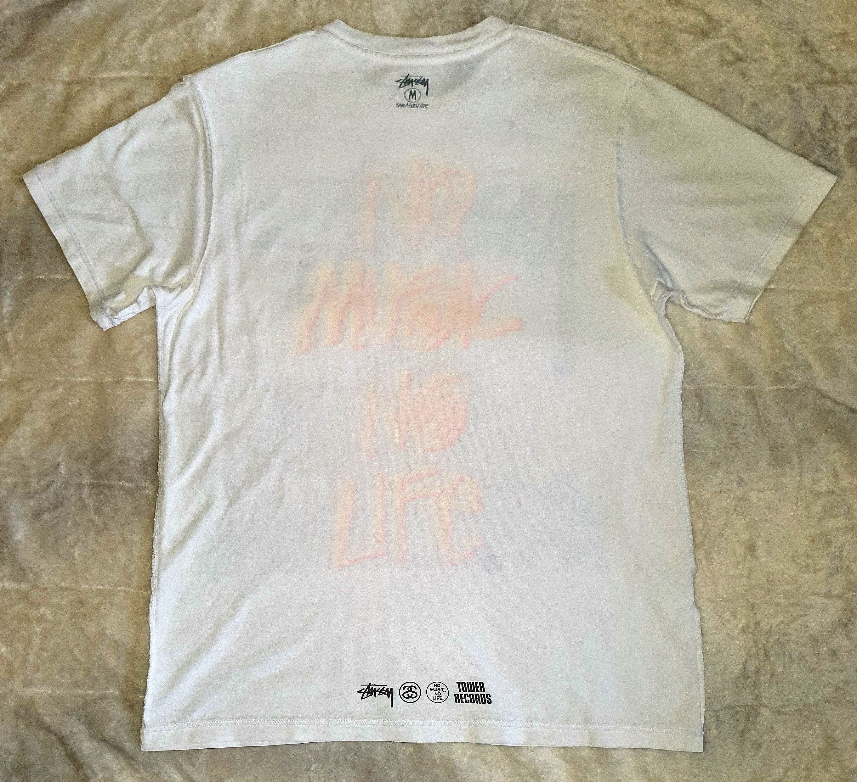 Stussy Stüssy x Tower Records Reversible Rare Tee (M) Size US M / EU 48-50 / 2 - 14 Thumbnail