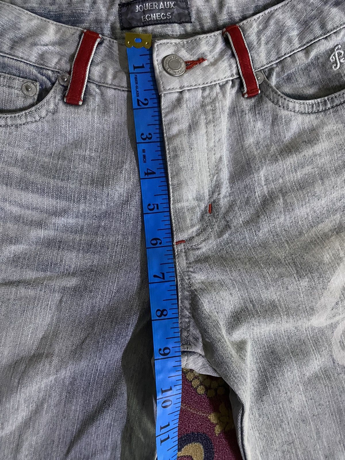 Hysteric Glamour Japanese Brand JOUER AUX ECHECS Super Flare Jeans Size 26" / US 2 / IT 38 - 12 Thumbnail