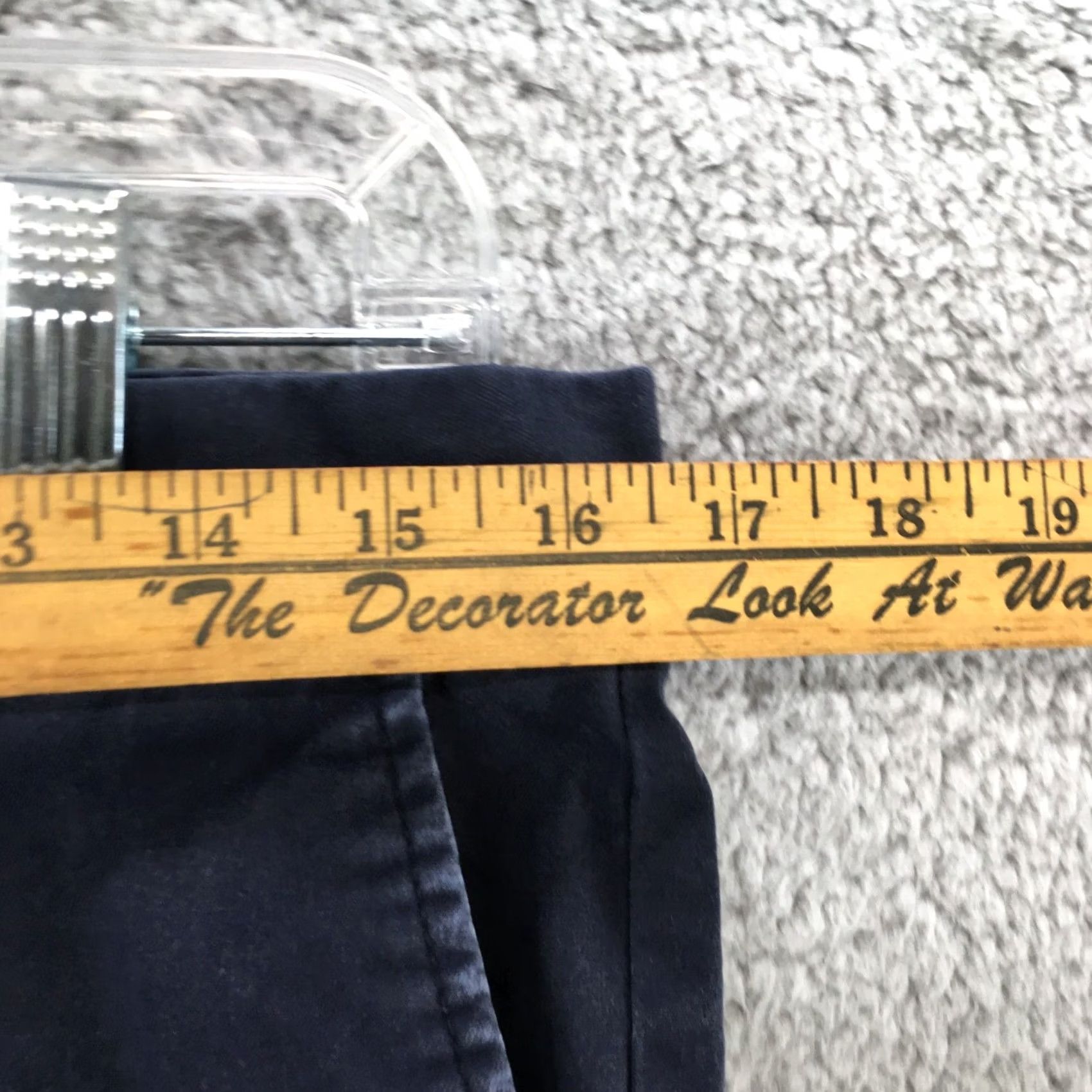 Banana Republic Banana Republic Aiden Chino Pants Mens 33x32 Blue Cotton Blend Mid Rise Zip Fly Shirt? Size US 33 - 6 Thumbnail