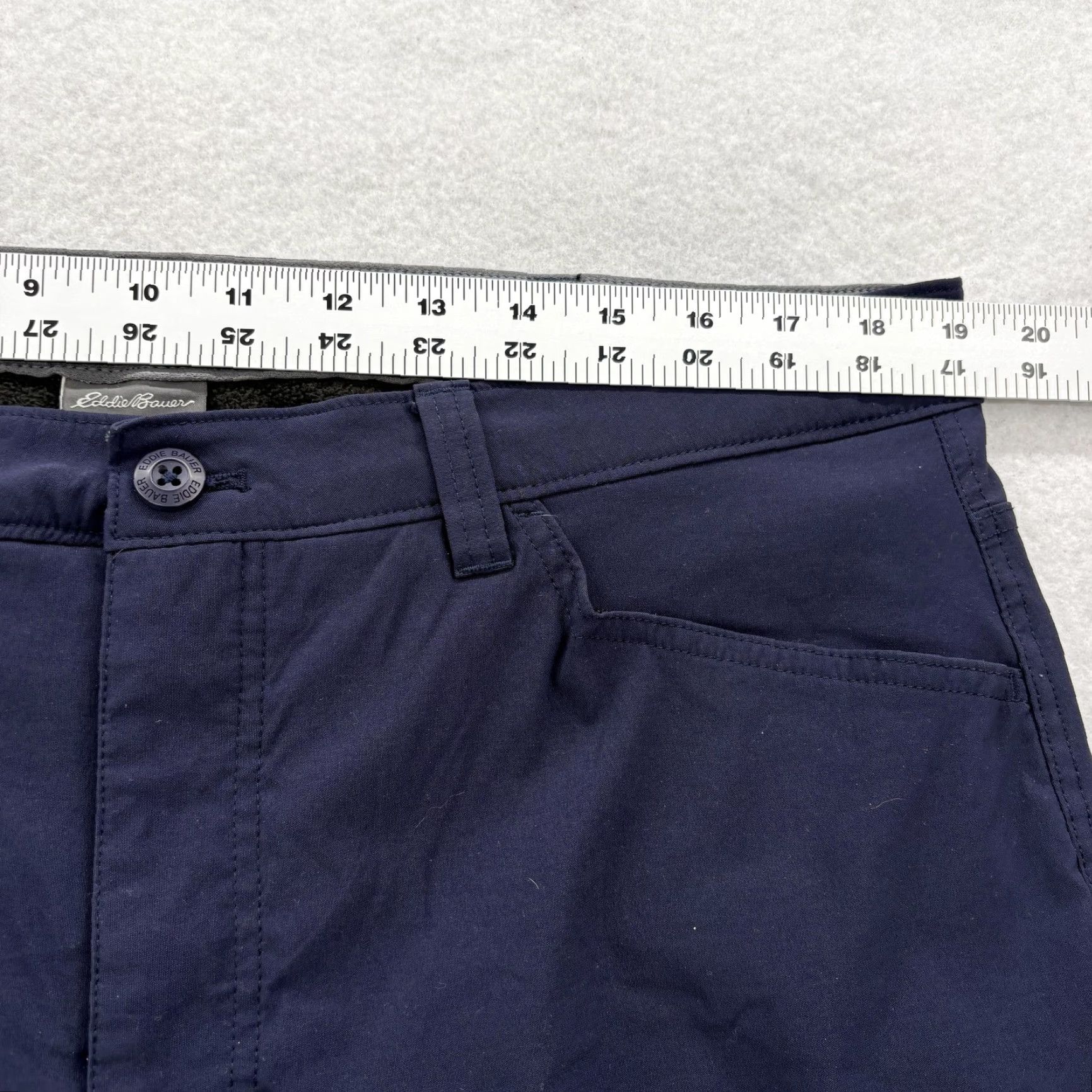 Eddie Bauer Eddie Bauer Fleece Lined Tech Pants Mens 38x32 Blue Softshell Hiking Winter Camp Pants Mens Regular Khakis Nylon Spandex Polyester Size US 38 / EU 54 - 5 Thumbnail