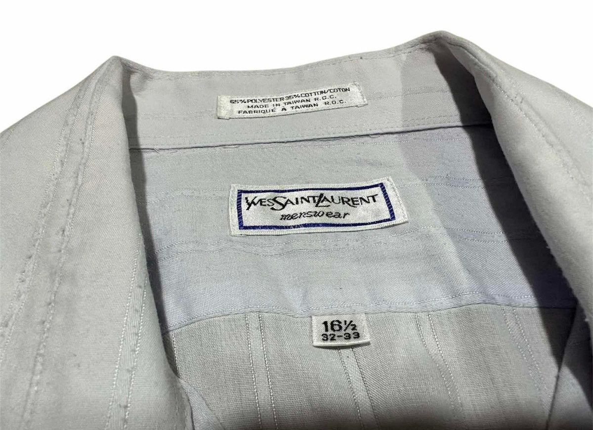 Yves Saint Laurent 🔥Vintage Yves Saint Laurent Menswear Shirt Striped Ls Size US XL / EU 56 / 4 - 3 Thumbnail