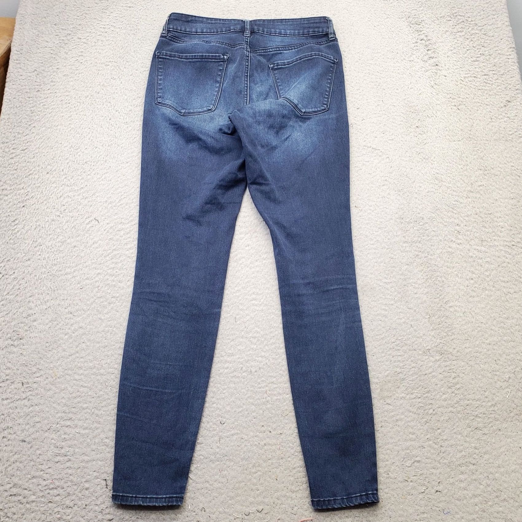 Vintage Refuge Skinny Jeans Womens Size 8 Blue Denim 5-Pocket Slim Fit Streetwear" Size 30" / US 8 / IT 44 - 2 Thumbnail