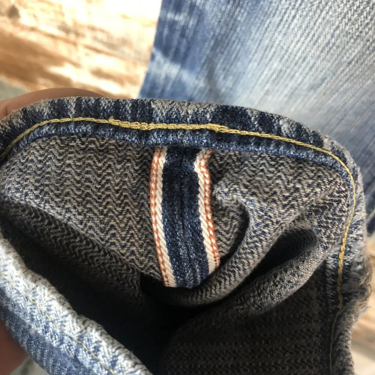 Edition Japan DL Graph Zero Denimio Distressed selvedge Denim Pants #A2073 Size US 33 - 10 Thumbnail