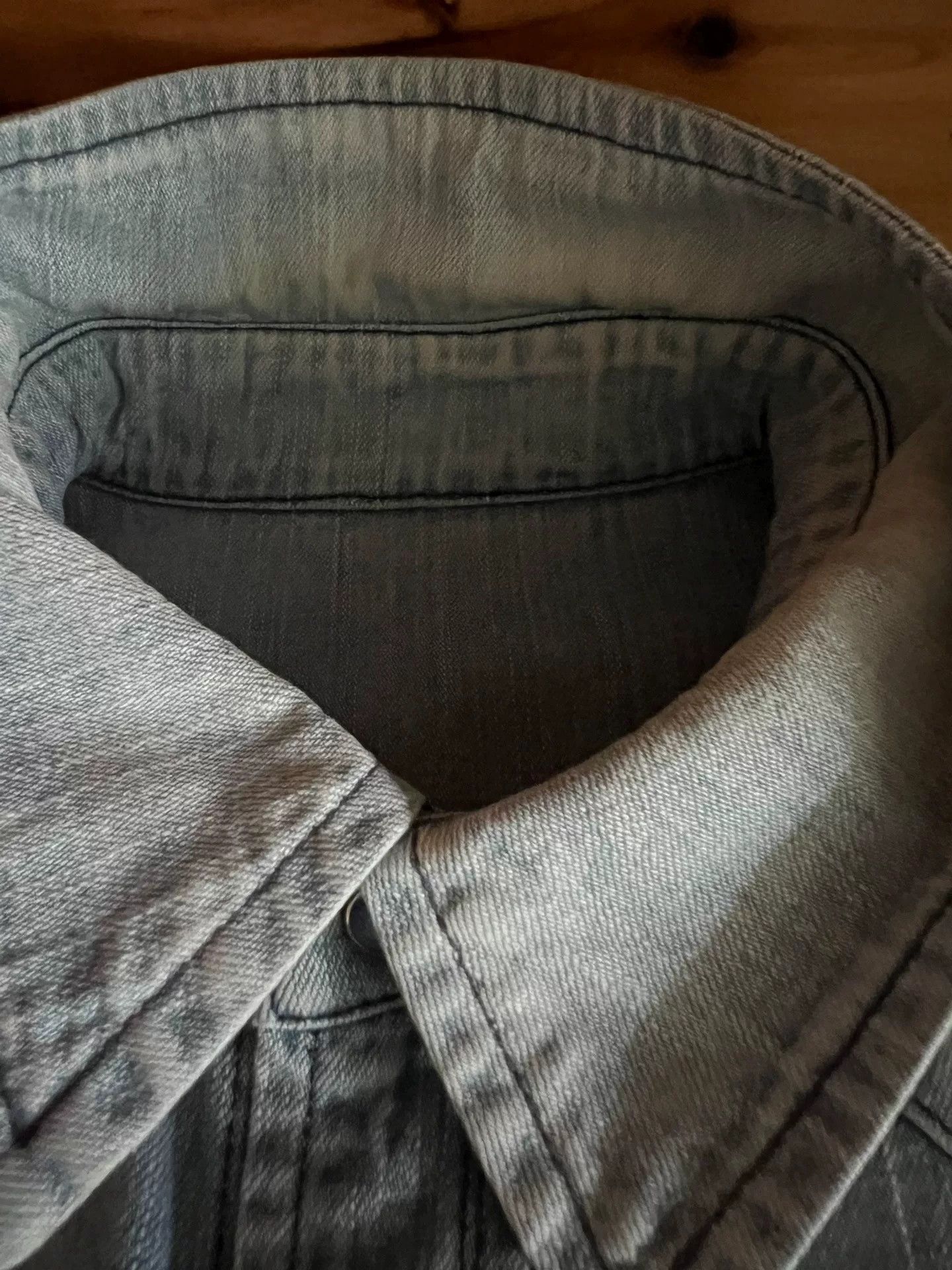 Porter Classic Porter Classic Washed Distressed Denim Shirt Size US M / EU 48-50 / 2 - 9 Thumbnail