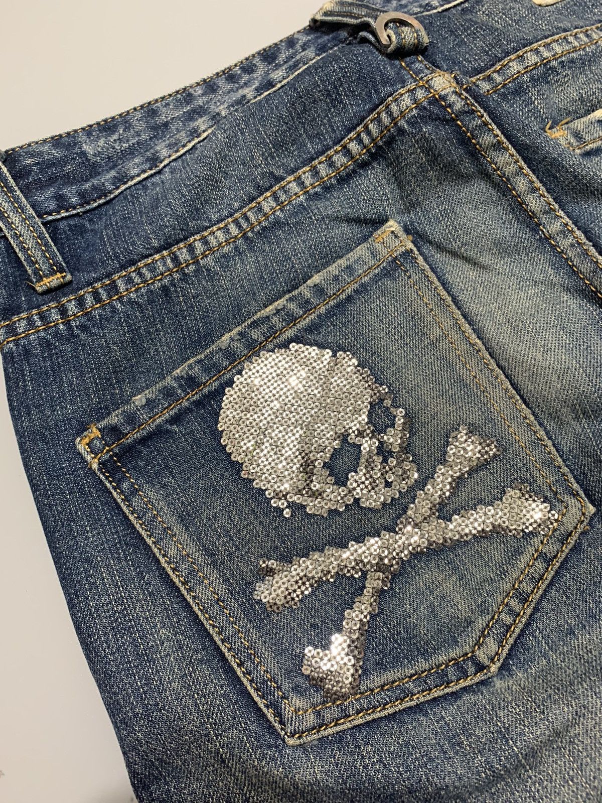 Mastermind Japan × The Rolling Stones MMJ x TRS- 2012- 50th Anniversary of D Rolling Stones Denim Size US 30 / EU 46 - 12 Thumbnail