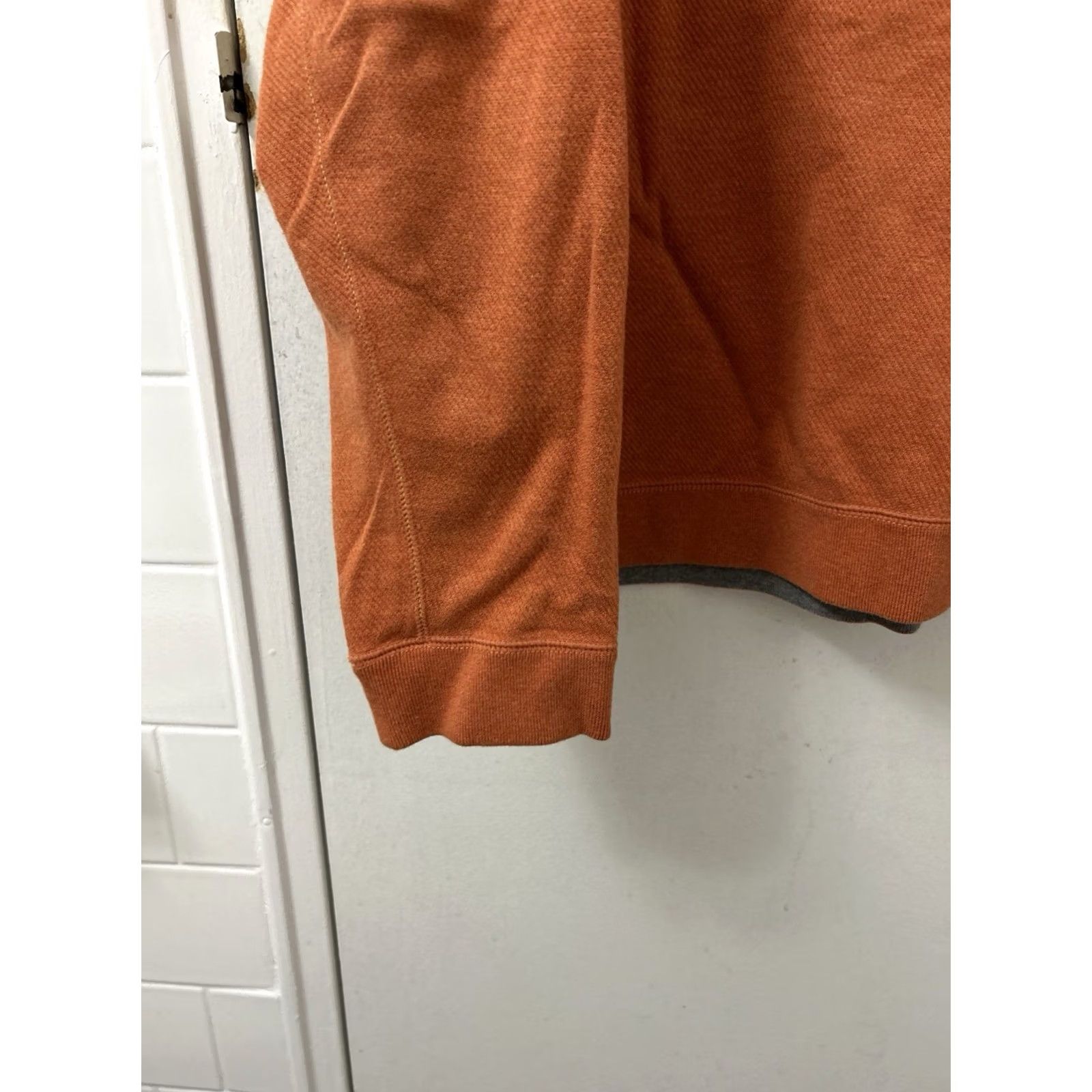 Tommy Bahama VINTAGE Tommy Bahama Reversible 1/4 Zip Mens 2XL Orange Pullover Marlin Cotton L/S Size US XXL / EU 58 / 5 - 6 Thumbnail