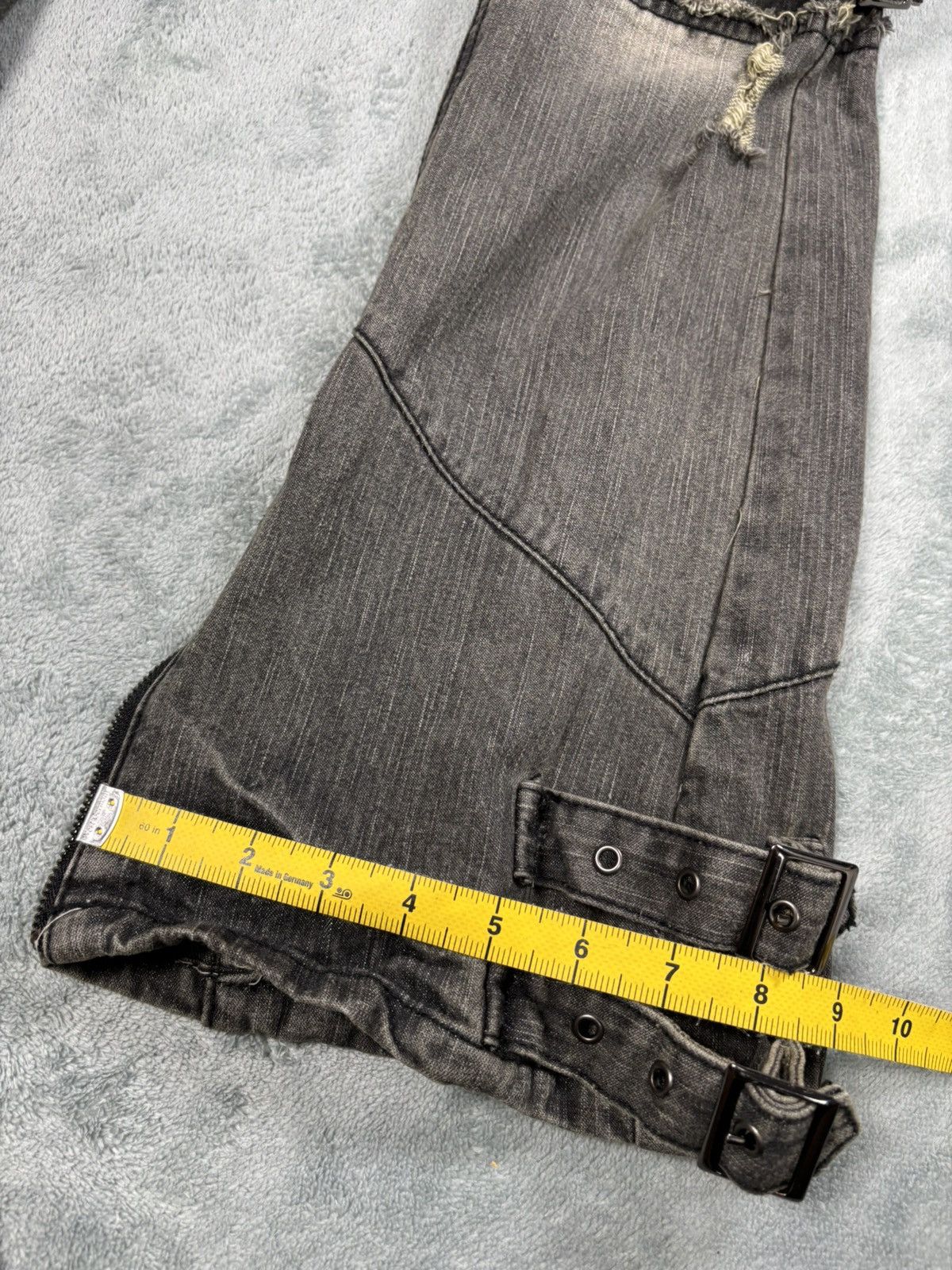 14th Addiction Black Baccara Flared Bondage Pants. S0258 Size US 29 - 15 Thumbnail