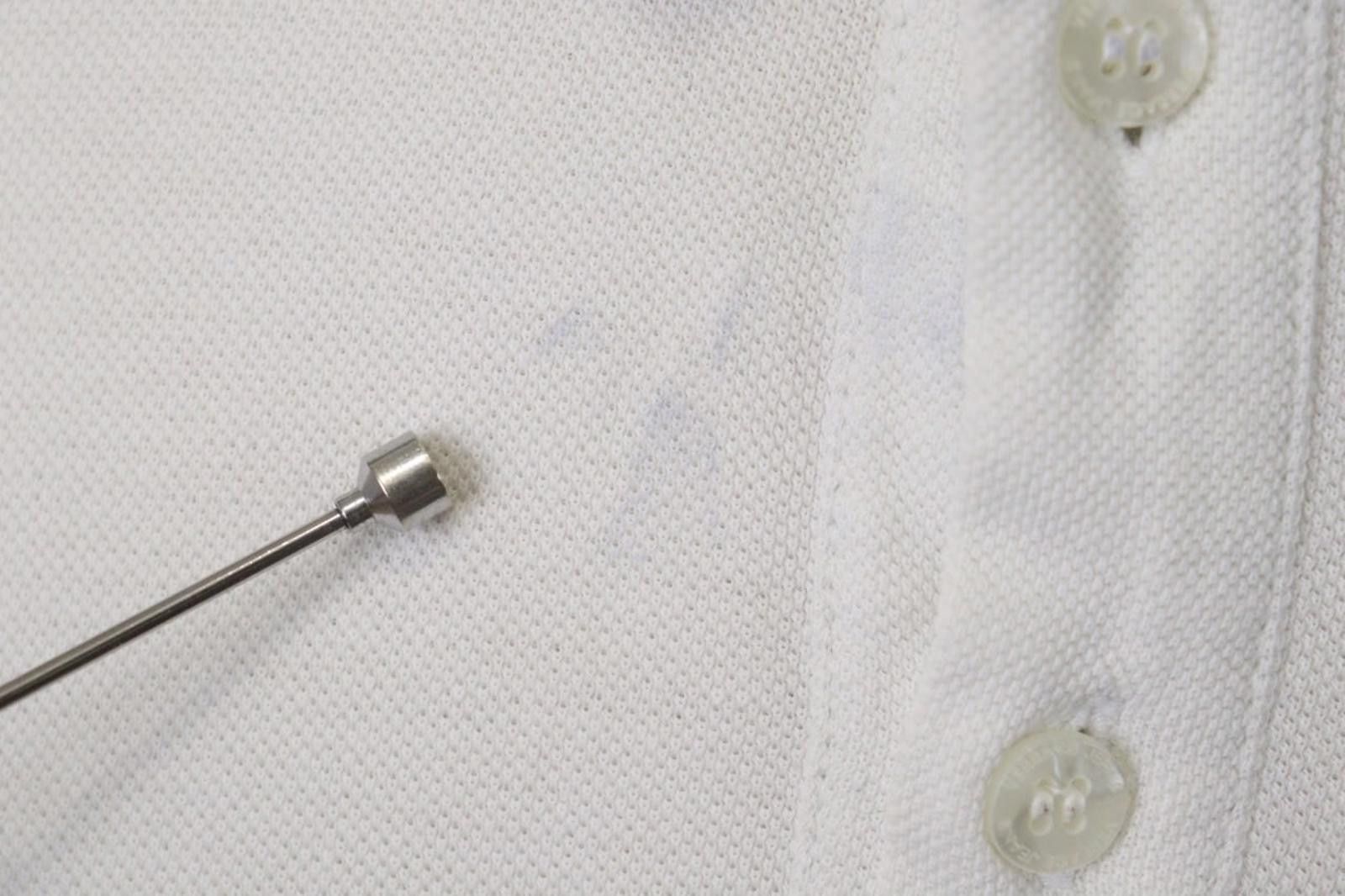 Versace Versace White Cotton Collar Chest Popover Polo Shirt Size 10 Size US M / EU 48-50 / 2 - 8 Thumbnail