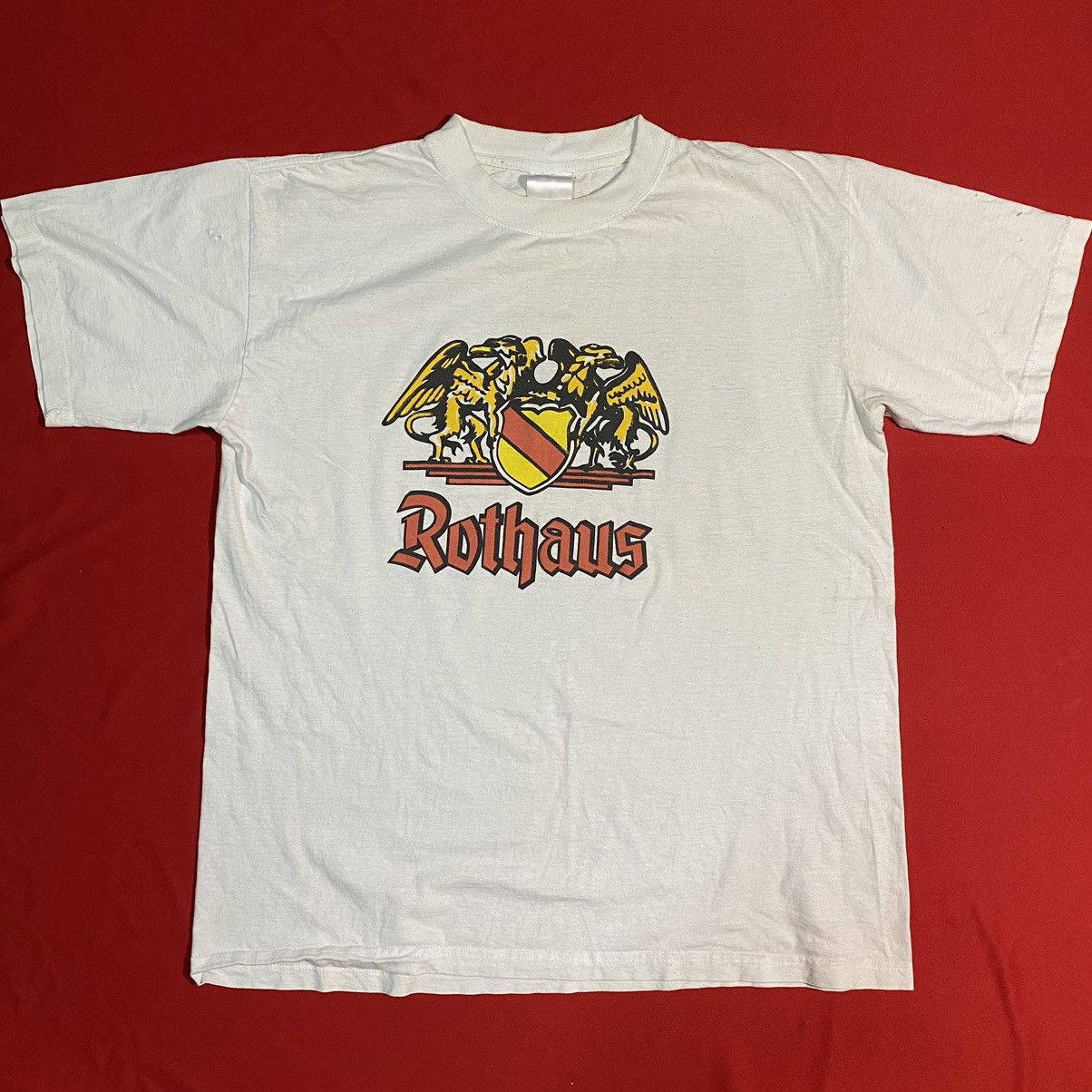 Vintage Vintage 80s 90s ROTHAUS Beer Promo Tee Size US L / EU 52-54 / 3 - 1 Thumbnail