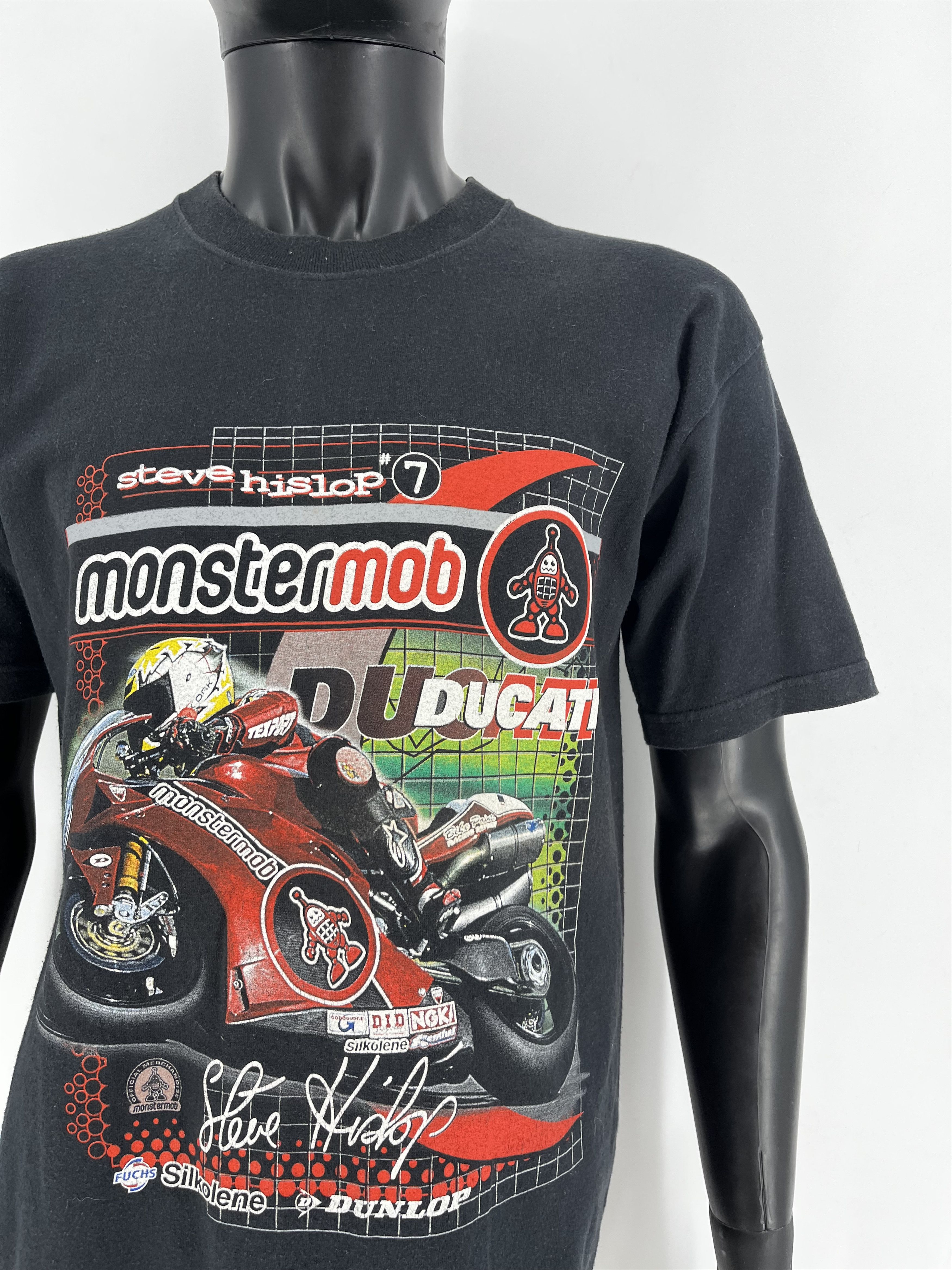 Ducati Vintage Ducati Steve Hislop Monster Mob UK Superbike RacingM Size US M / EU 48-50 / 2 - 7 Thumbnail