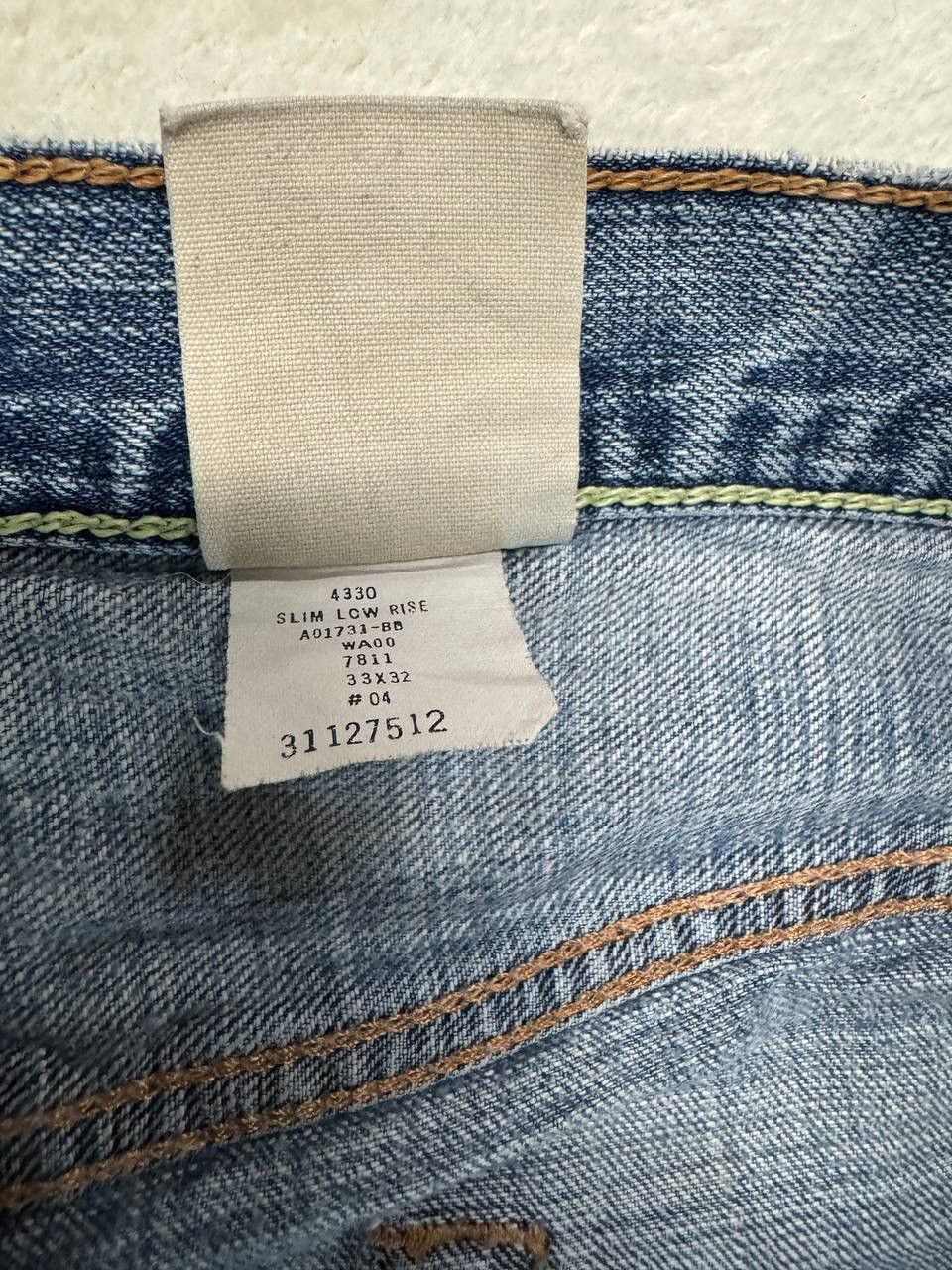 Vintage THRASHED 90s Style Abercrombie Rusty Distressed Flare Jean Size US 35 - 15 Thumbnail