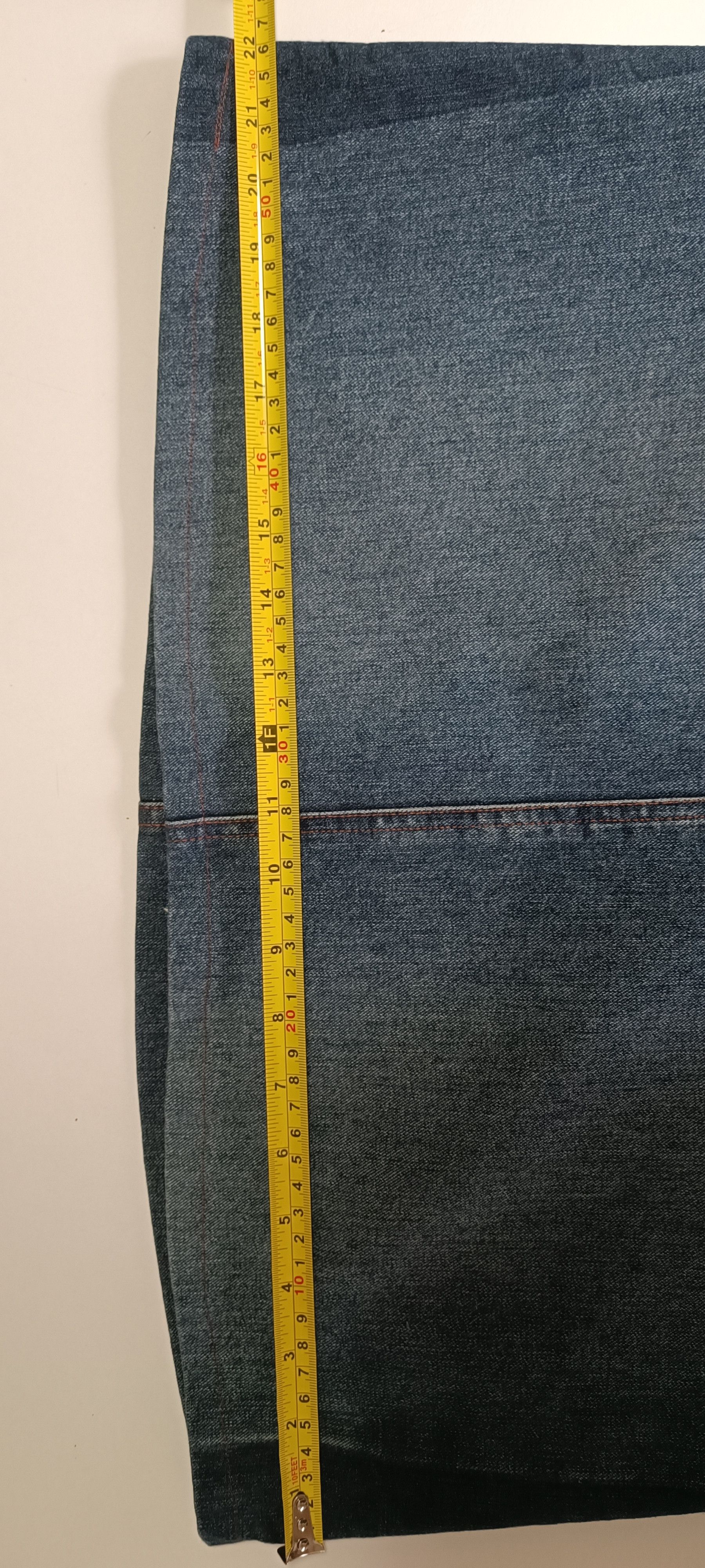 Jean Paul Gaultier Trapezoidal midi denim skirt Size 27" / US 4 / IT 40 - 3 Thumbnail