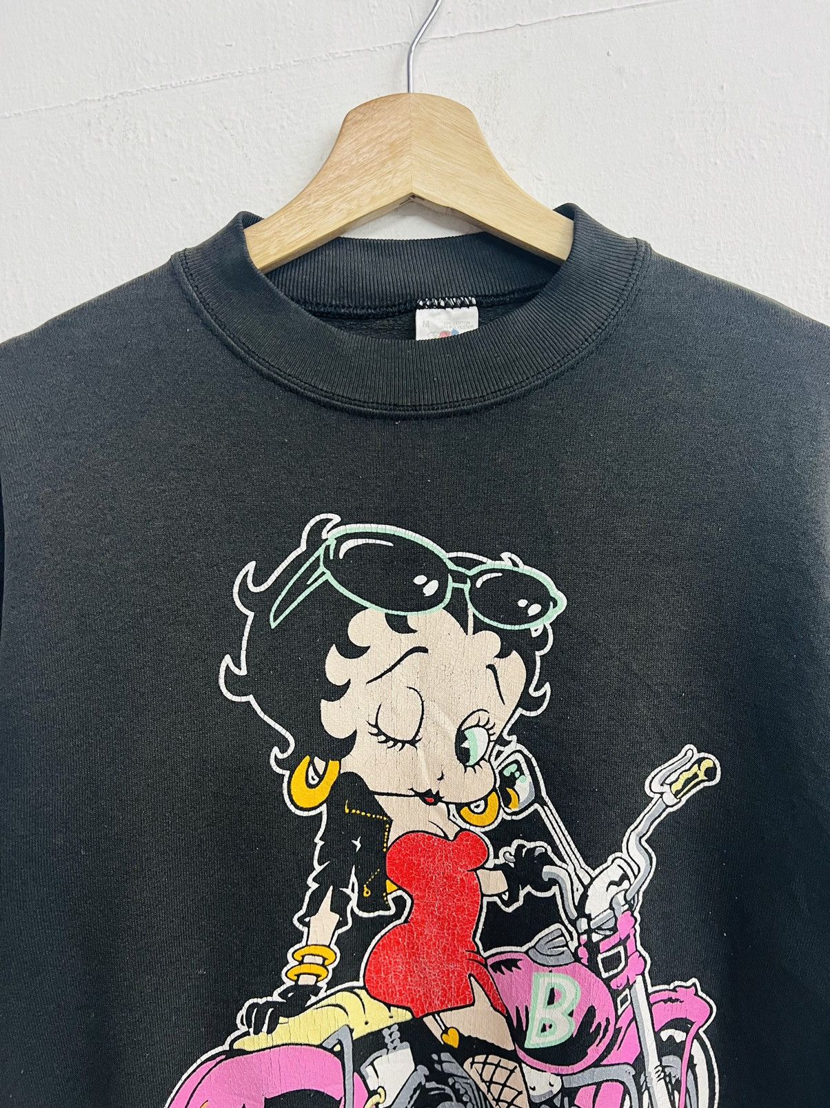 Cartoon Network × Vintage Vintage 90s Betty Boop Mirror Print Crewneck Sweatshirt Size US M / EU 48-50 / 2 - 3 Thumbnail
