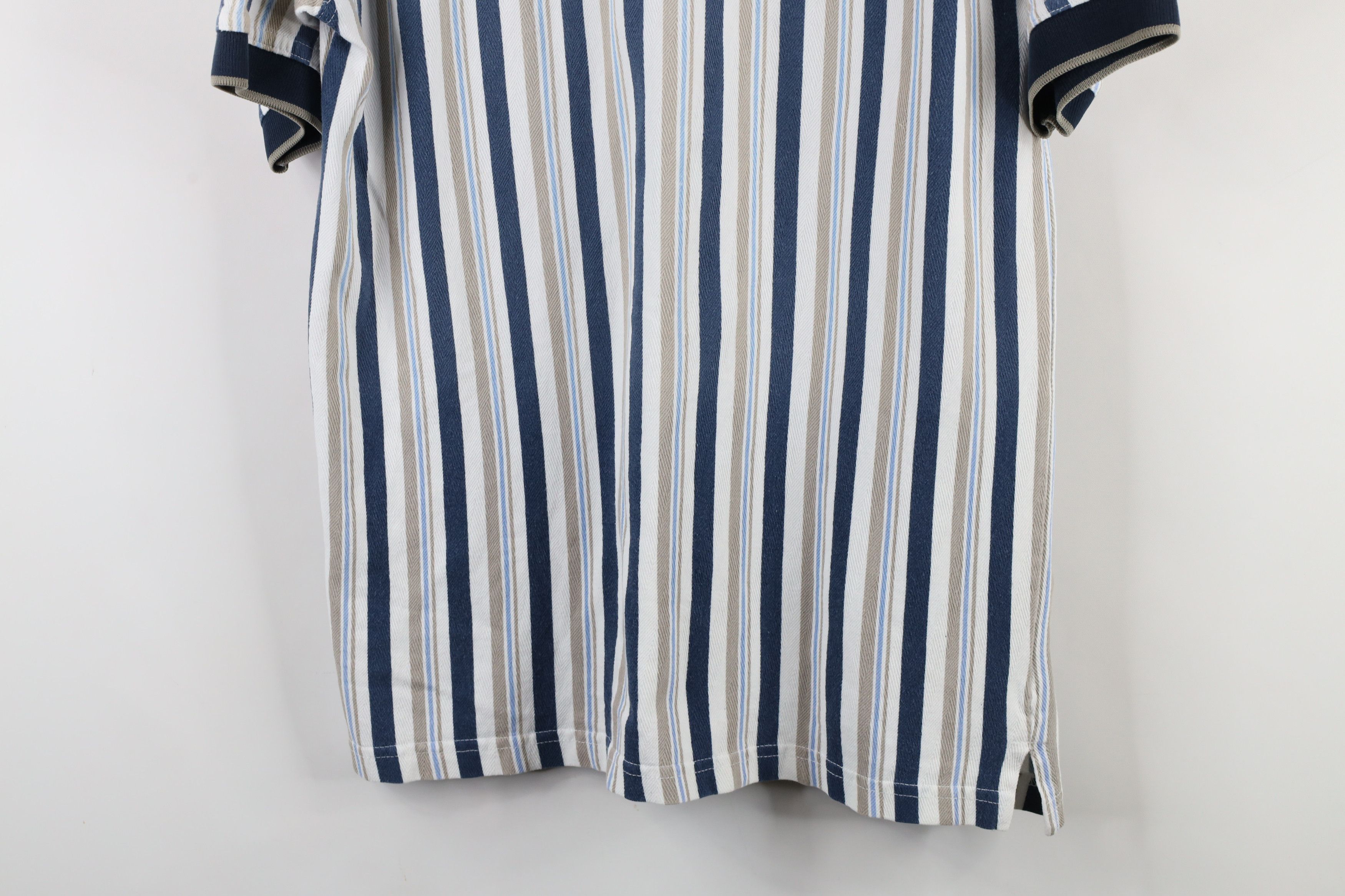Vintage Vintage 90s Streetwear Block Collared Polo Shirt Cotton Size US M / EU 48-50 / 2 - 14 Thumbnail