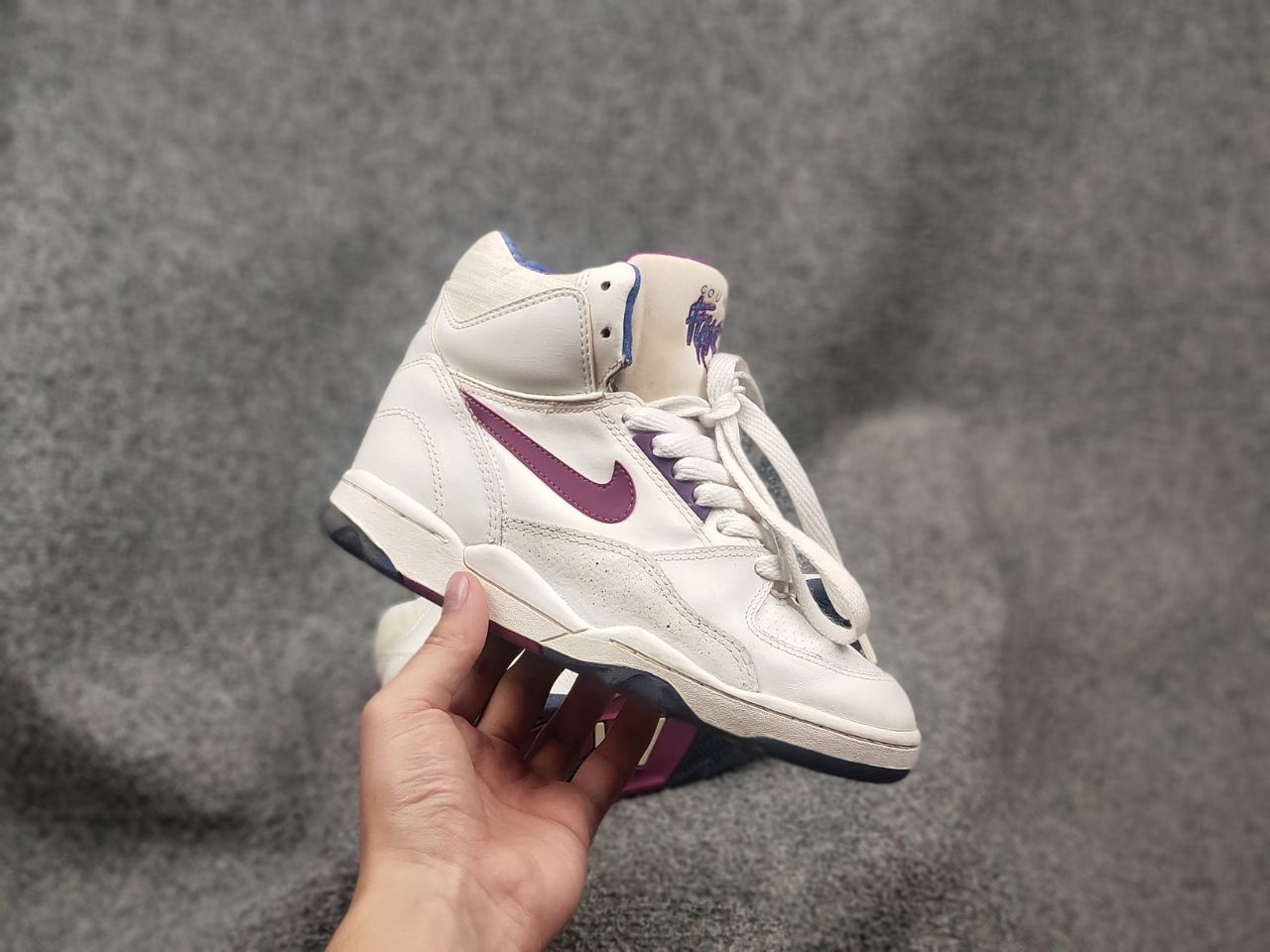 Nike Rare Vintage Original 90's Nike court flare Hi top sneakers Size US 8 / IT 38 - 20 Thumbnail