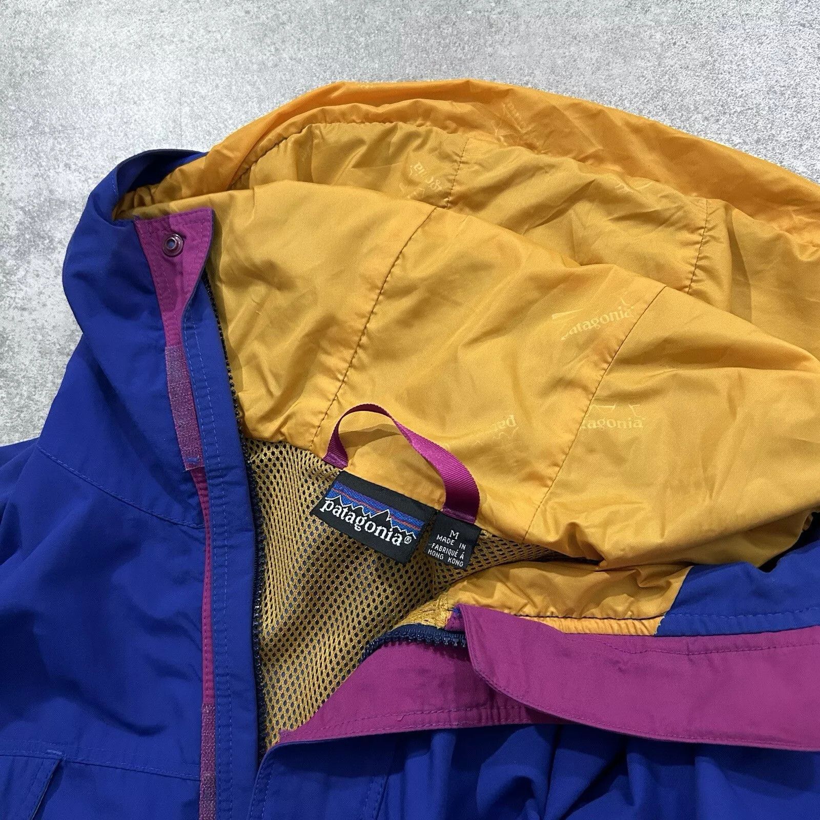 Patagonia × Vintage PATAGONIA STORM JACKET MOUNTAIN PARKA BLUE PINK SIZE M Size US M / EU 48-50 / 2 - 10 Thumbnail