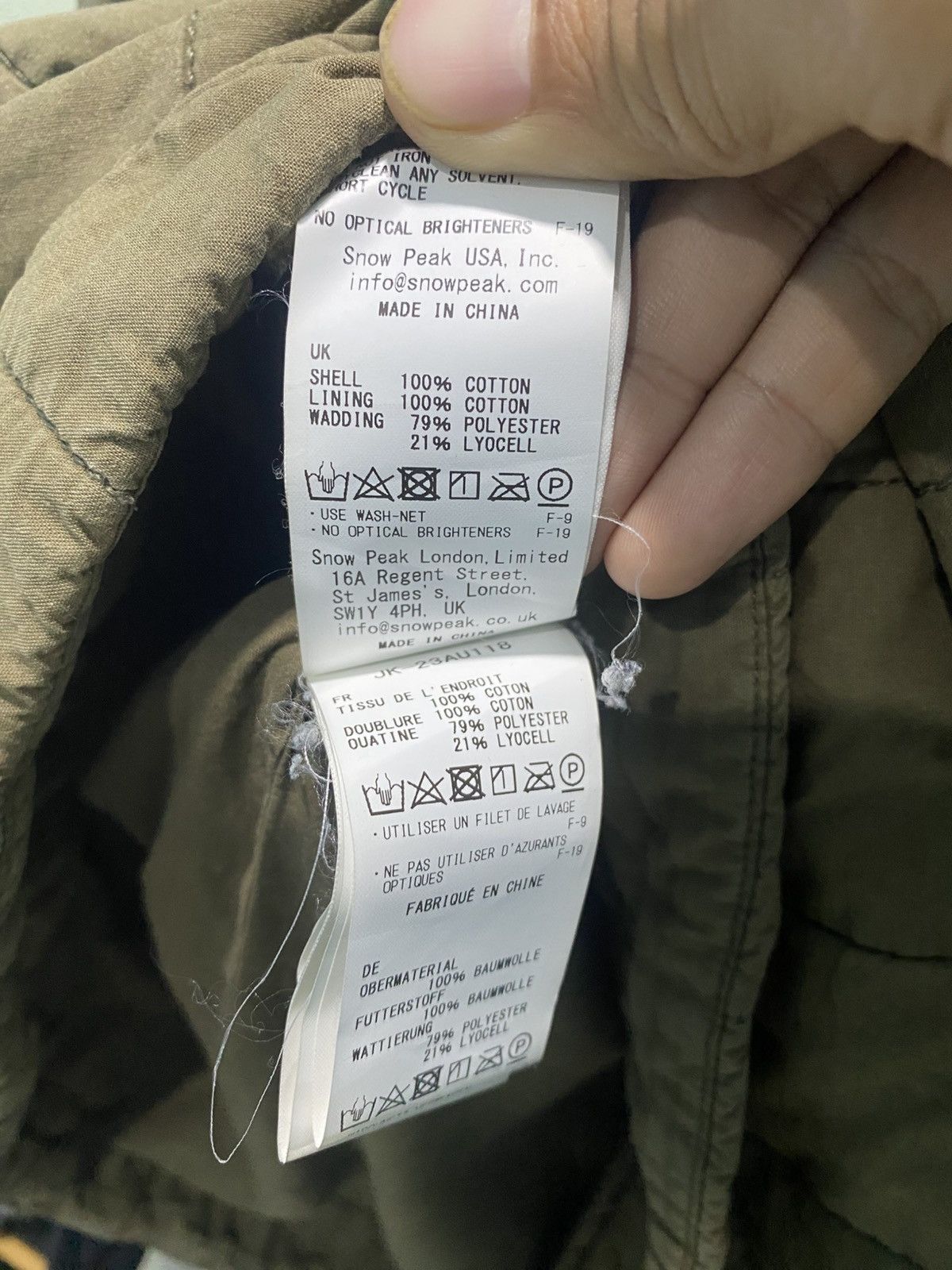 Snow Peak Snow Peak Upcycled Cotton Quilted Coat Traditional Japanese Size US S / EU 44-46 / 1 - 9 Thumbnail