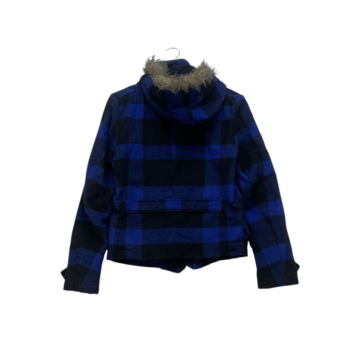 Le Grande Bleu (L.G.B.) 💥Japanese Brand PPFM Faux Fur Plaid Jacket Size S / US 4 / IT 40 - 2 Thumbnail