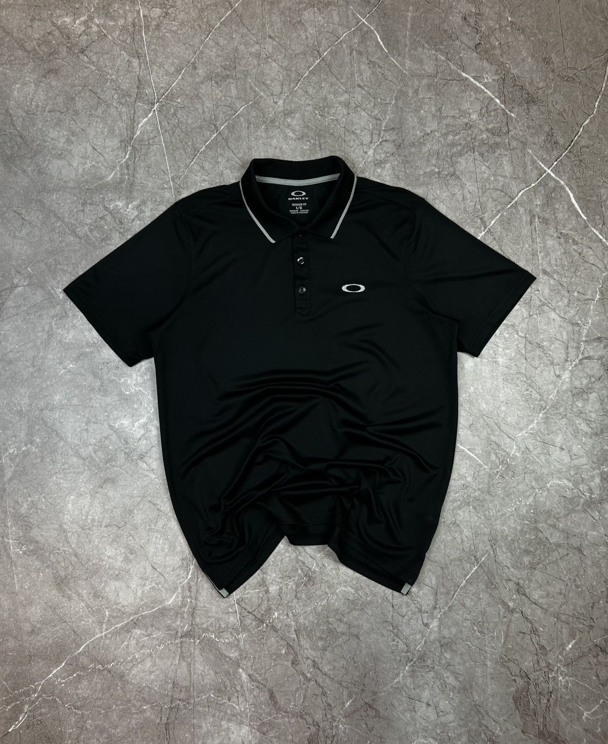 Oakley 🇺🇸Vintage Oakley Polo T-Shirt Rare Retro Hype Y2K Size US L / EU 52-54 / 3 - 1 Thumbnail