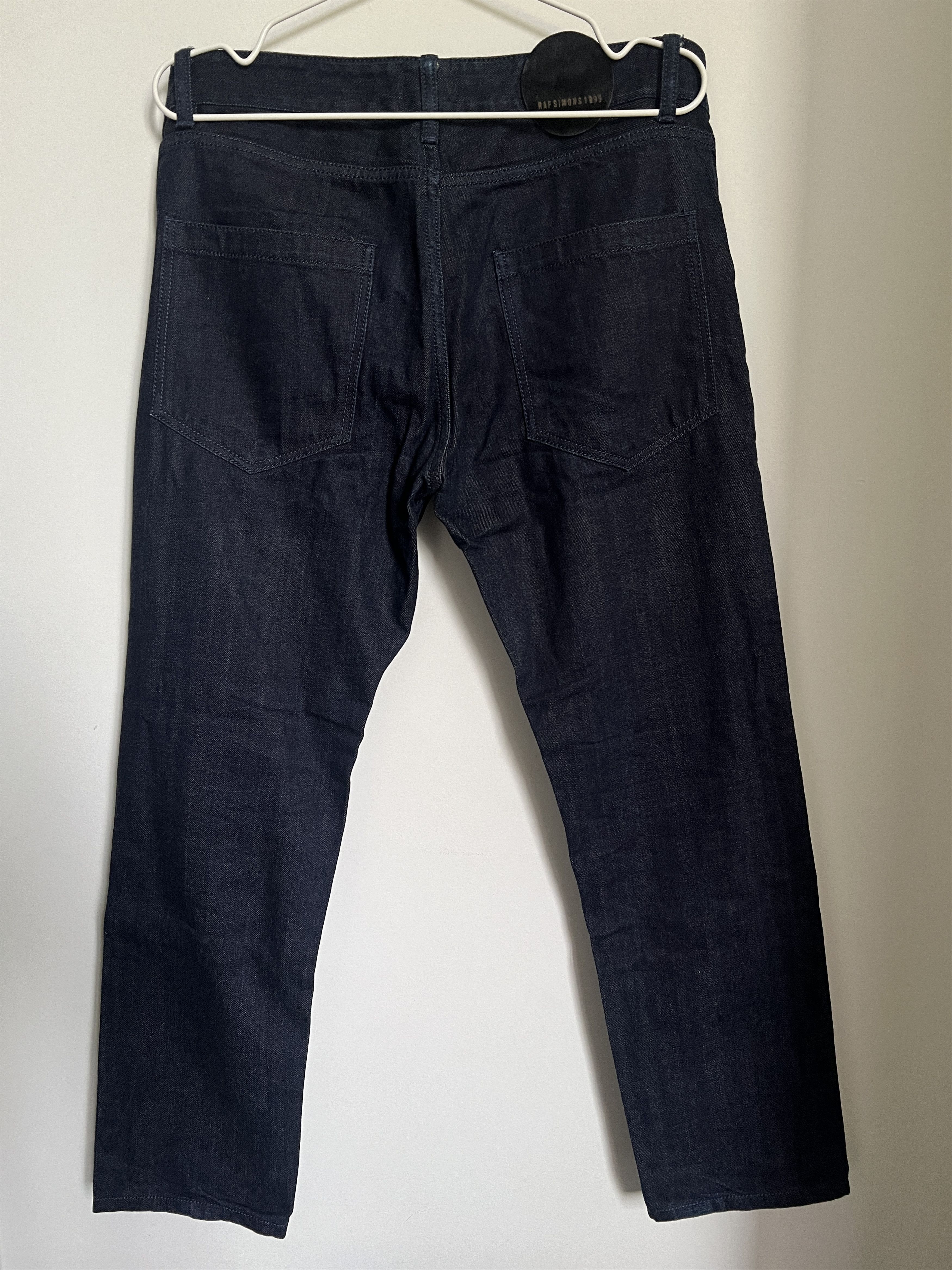 Raf Simons Raf Simons 1995 Dark Navy Denim Jeans Size US 32 / EU 48 - 2 Thumbnail