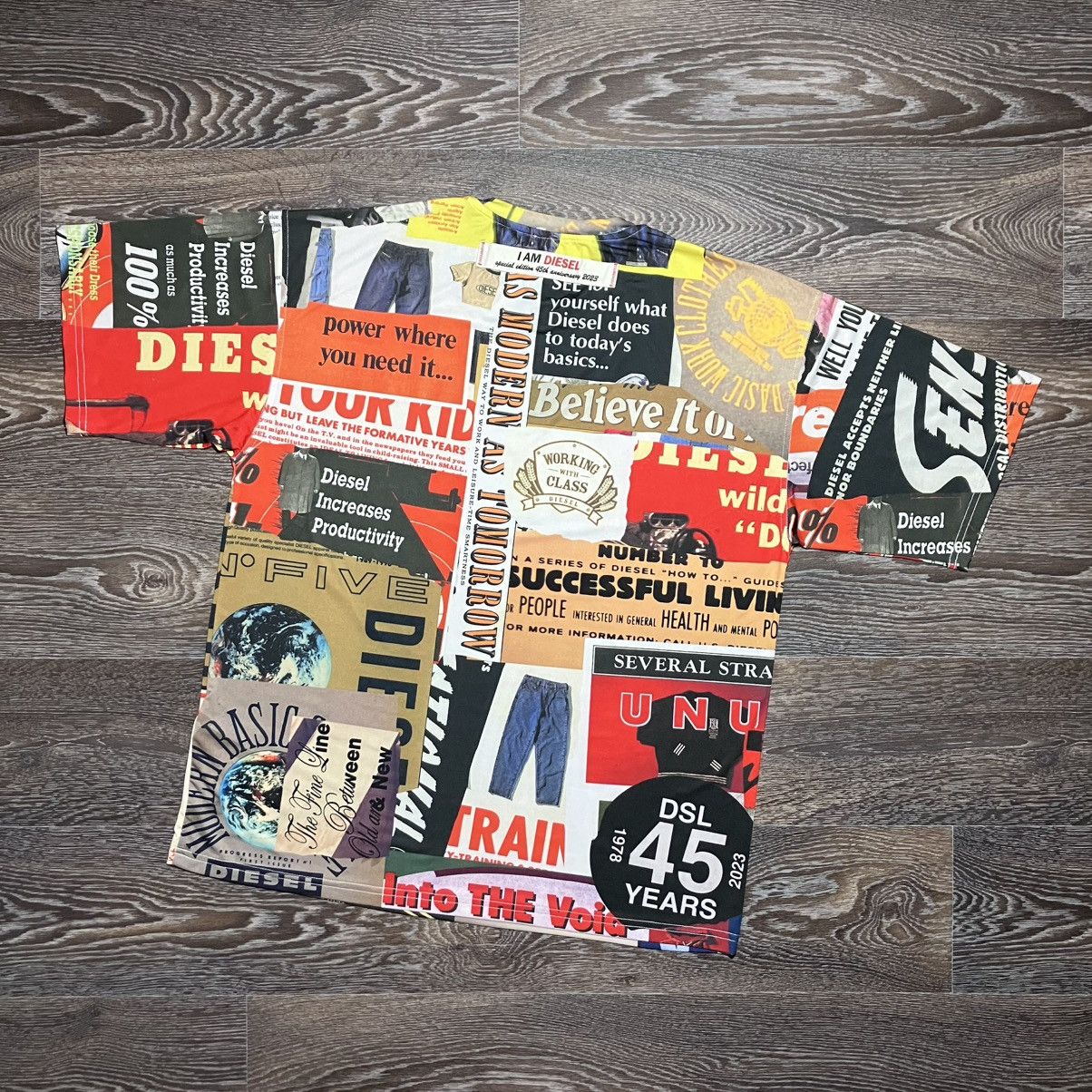 Diesel DIESEL 45th Anniversary Box T Graphic All Over T-shirt Size US M / EU 48-50 / 2 - 2 Thumbnail