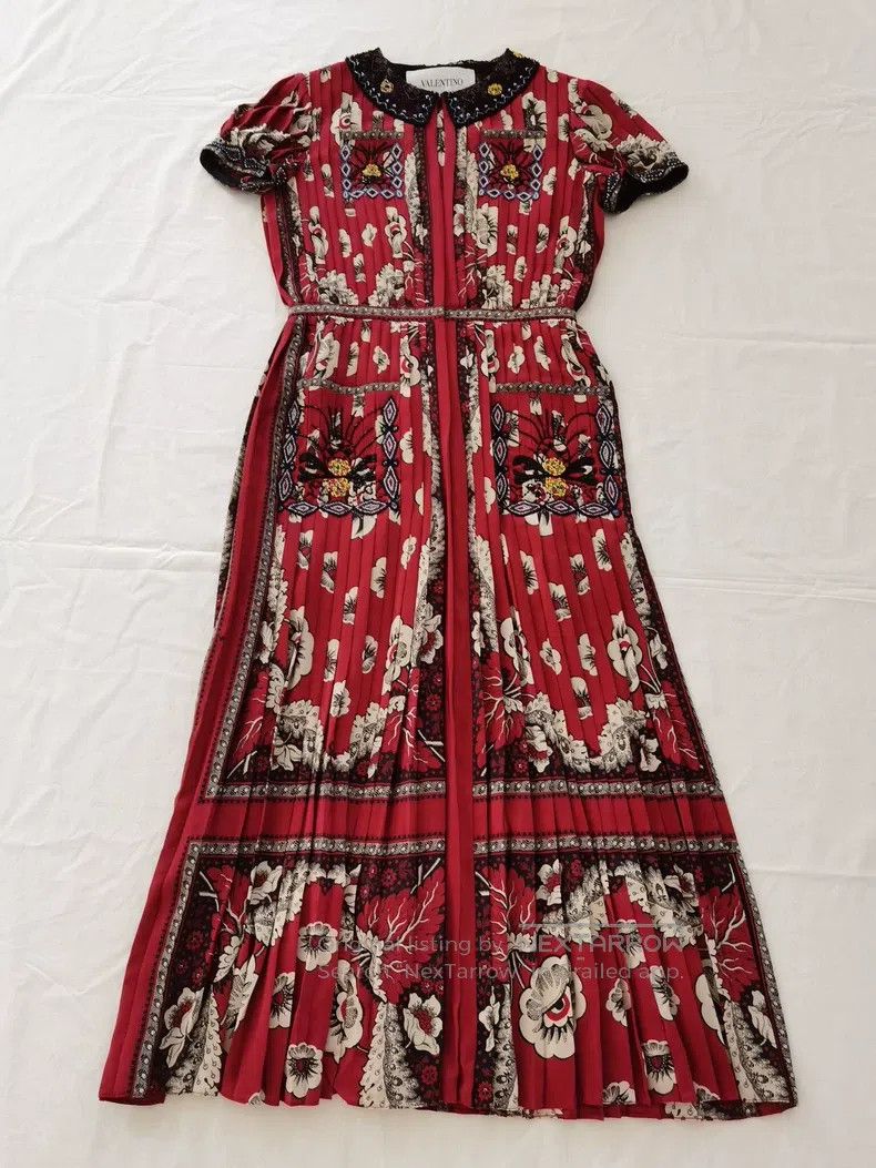 Valentino Valentino Silk stud beaded dress skirt Size M / US 6-8 / IT 42-44 - 1 Thumbnail