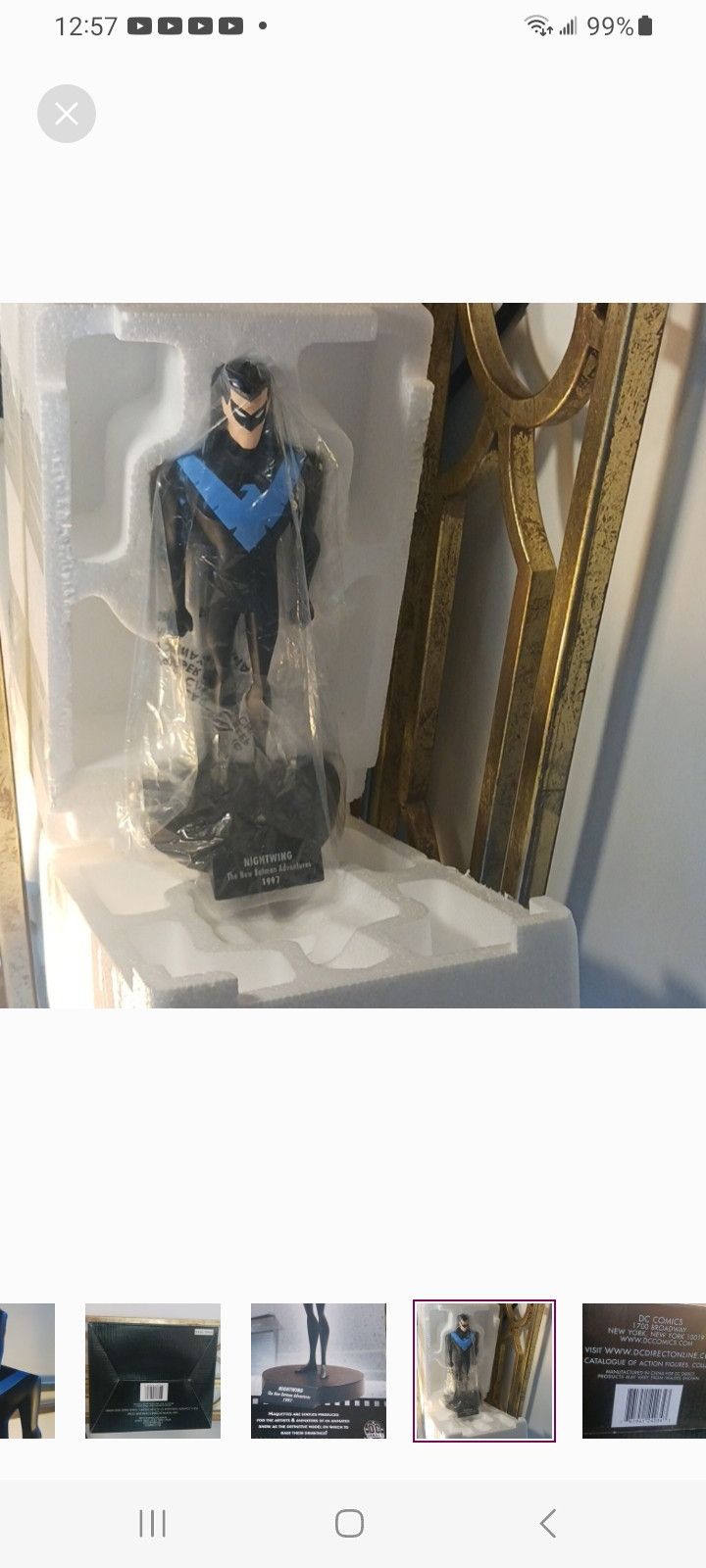 DC Comics 1997 NIGHTWING-DC DIRECT MAQUETTE SERIES, 9 inches Statue, Size ONE SIZE - 7 Thumbnail