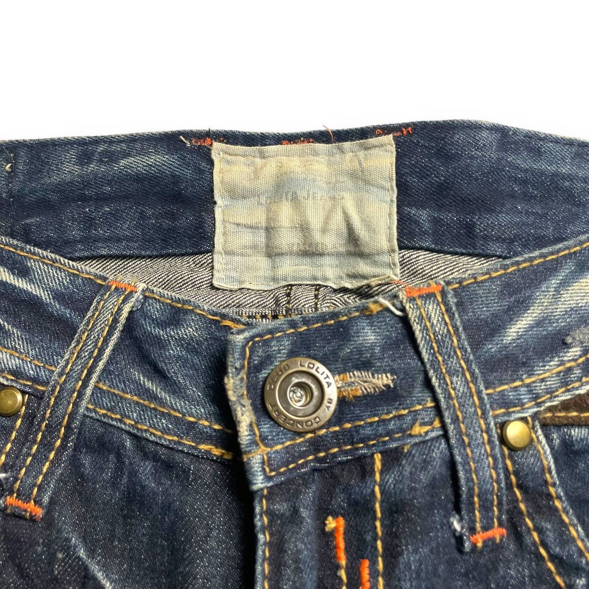 If Six Was Nine × Japanese Brand × Le Grande Bleu (L.G.B.) 🇯🇵 LOLITA RUSTY SUPER FLARE DENIM PANTS Size 30" / US 8 / IT 44 - 7 Thumbnail