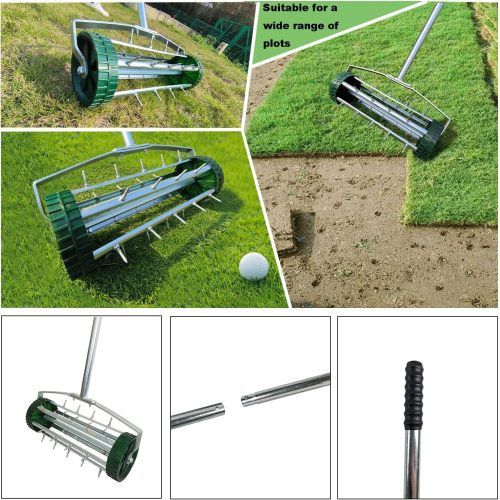Designer × Homemade Heavy Duty Rolling Lawn Aerator,Rolling Lawn Aerator, Rotar Size US L / EU 52-54 / 3 - 4 Thumbnail