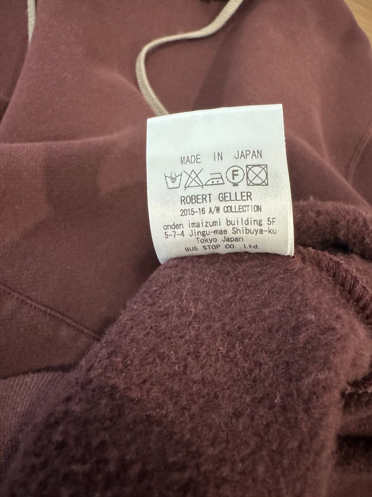 Robert Geller Bordeaux Market Hoodie Size M Size US M / EU 48-50 / 2 - 13 Thumbnail