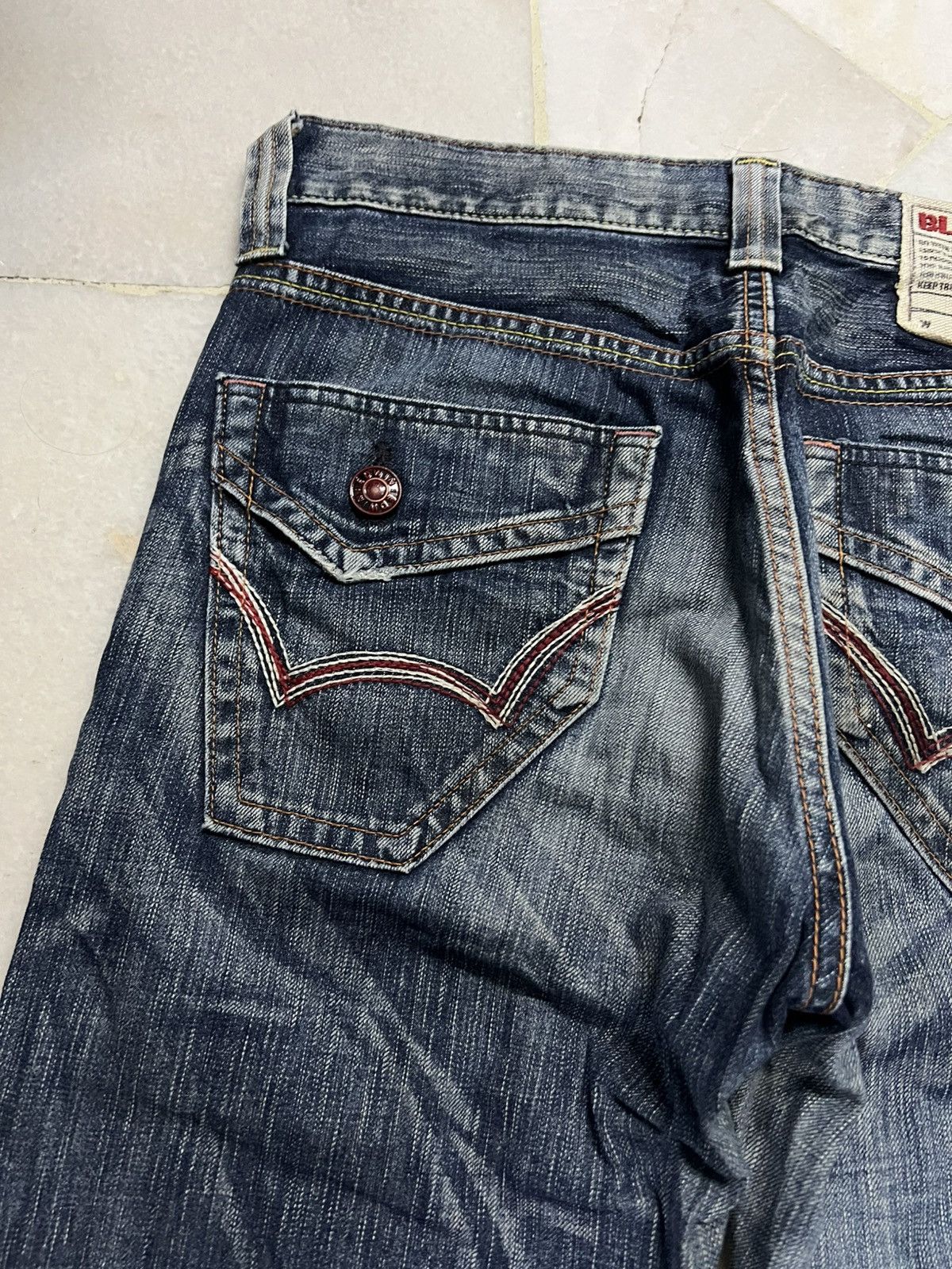Edwin 💥Flare💥Edwin 503 Blue Trip Mud Wash Jean Size US 33 - 17 Thumbnail