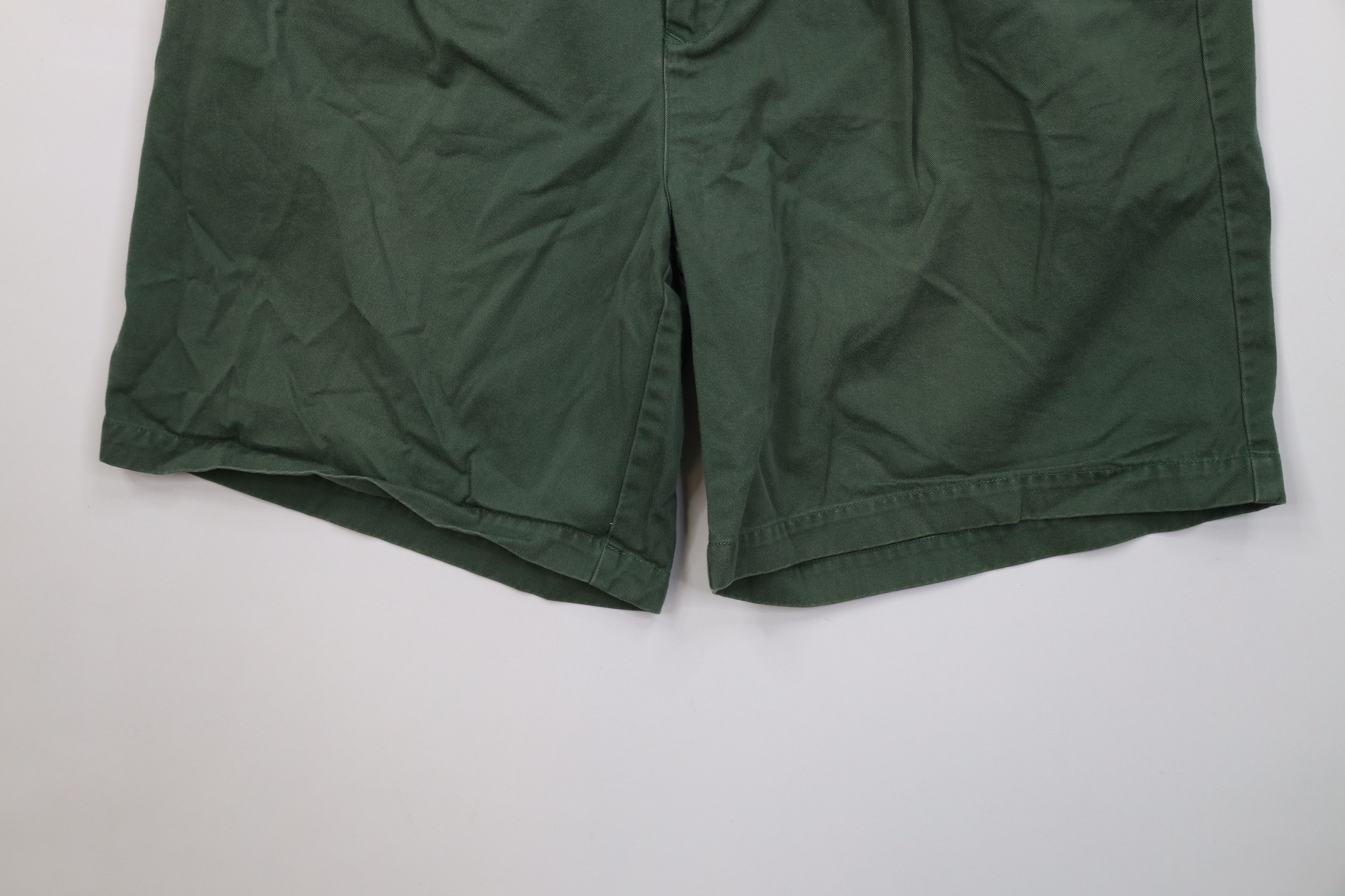 Tommy Hilfiger Vintage 90s Tommy Hilfiger Pleated Chino Golf Shorts Green Size US 36 / EU 52 - 4 Thumbnail