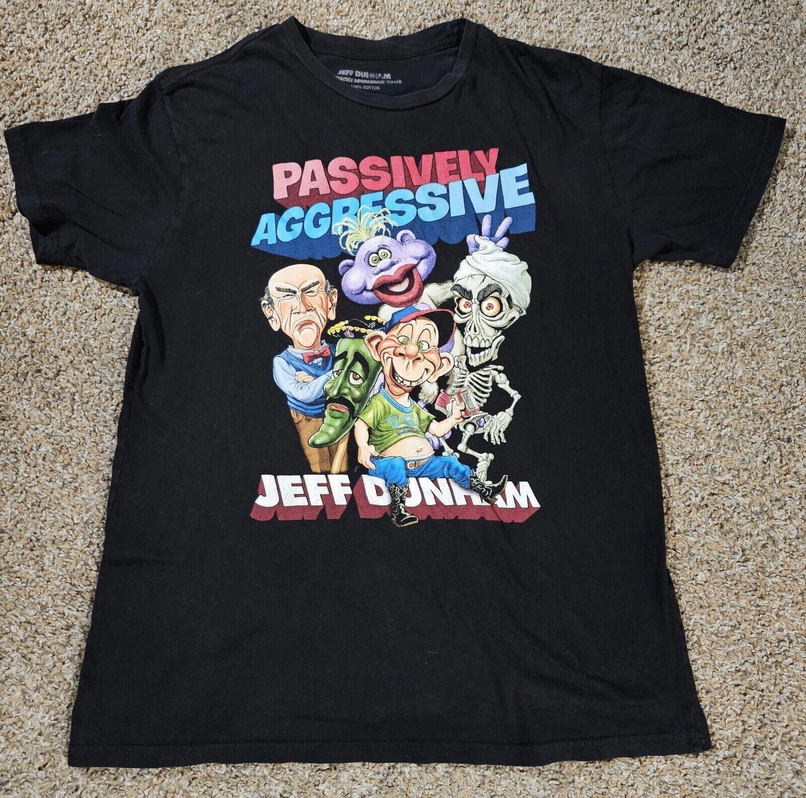 Designer Passively Aggressive Jeff Dunham L Tour T Shirt Dummy Black Size US L / EU 52-54 / 3 - 1 Thumbnail