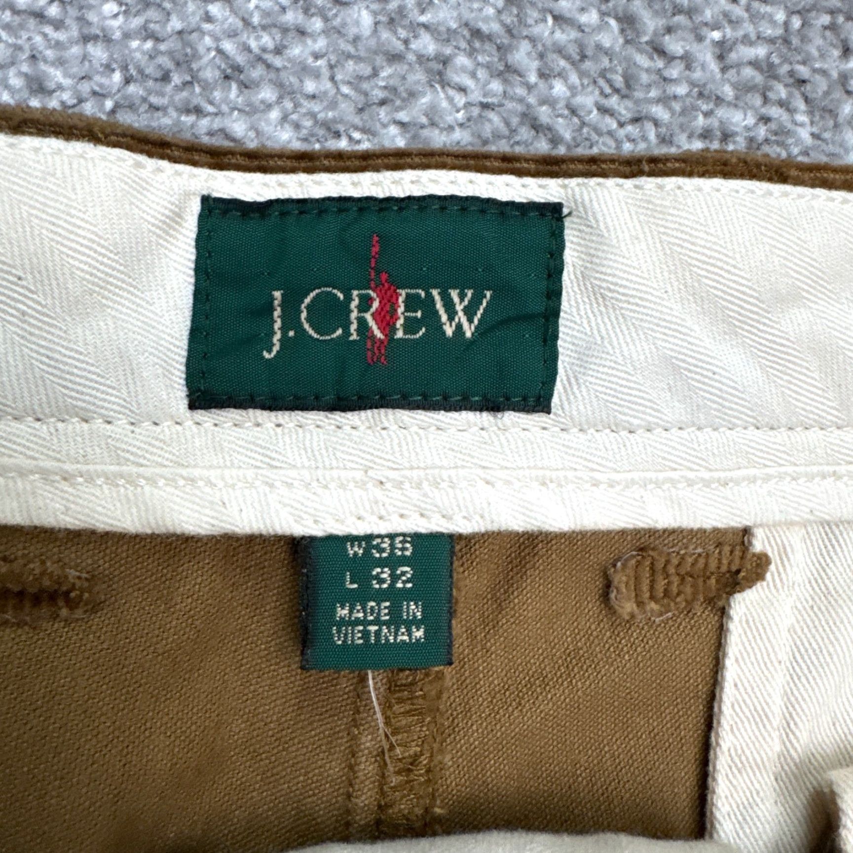 J.Crew J.Crew Classic Straight Leg Corduroy Pants Mens 35x32 Brown Cotton Flat Front Size US 35 - 5 Thumbnail
