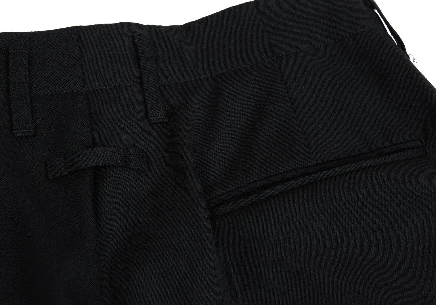 Jean Paul Gaultier Wool Gabardine Tack Straight Pants in Black 48 Size US 32 / EU 48 - 10 Thumbnail