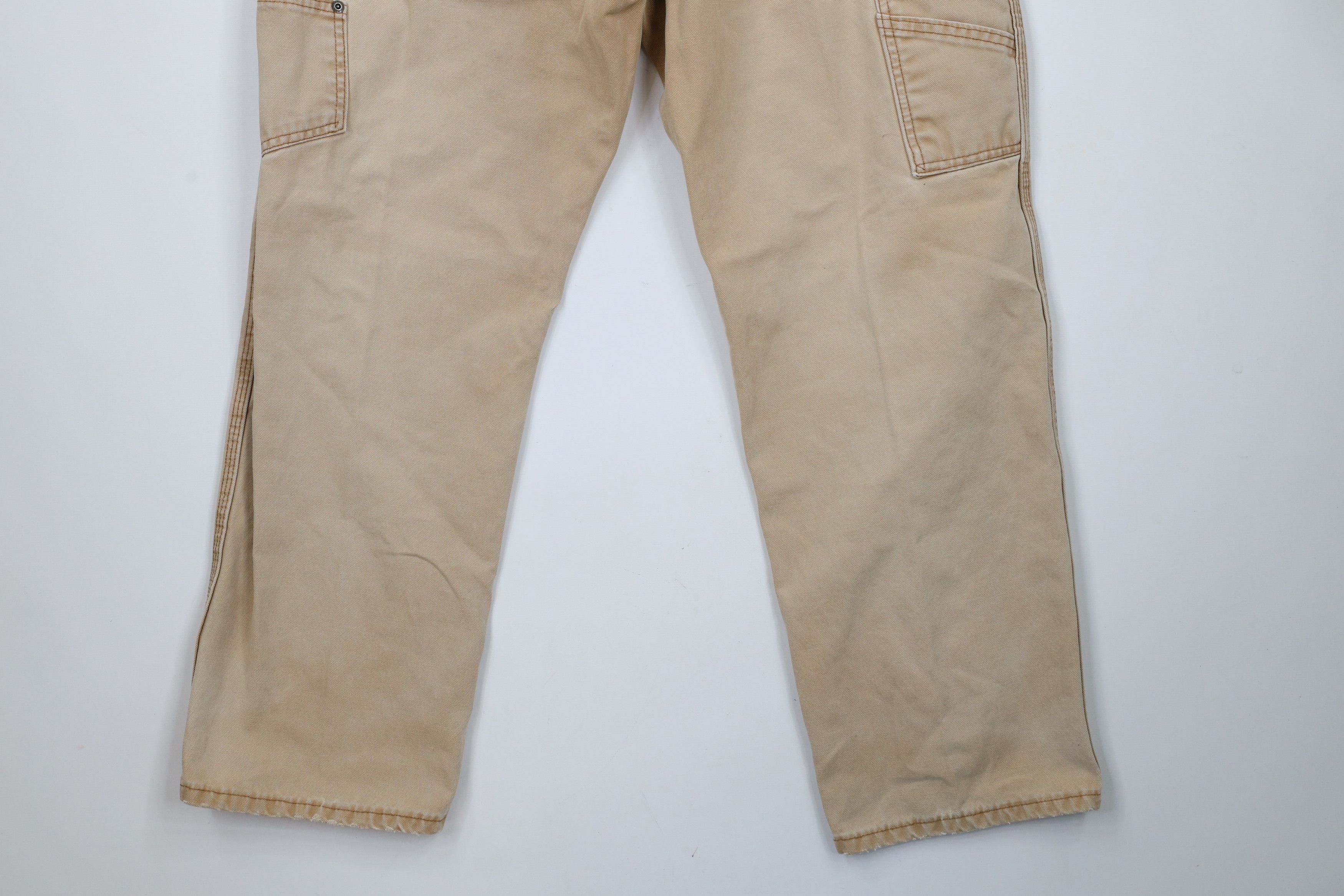 Dickies × Vintage Vintage Dickies Canvas Wide Leg Dungaree Work Pants Brown Size US 34 / EU 50 - 11 Thumbnail