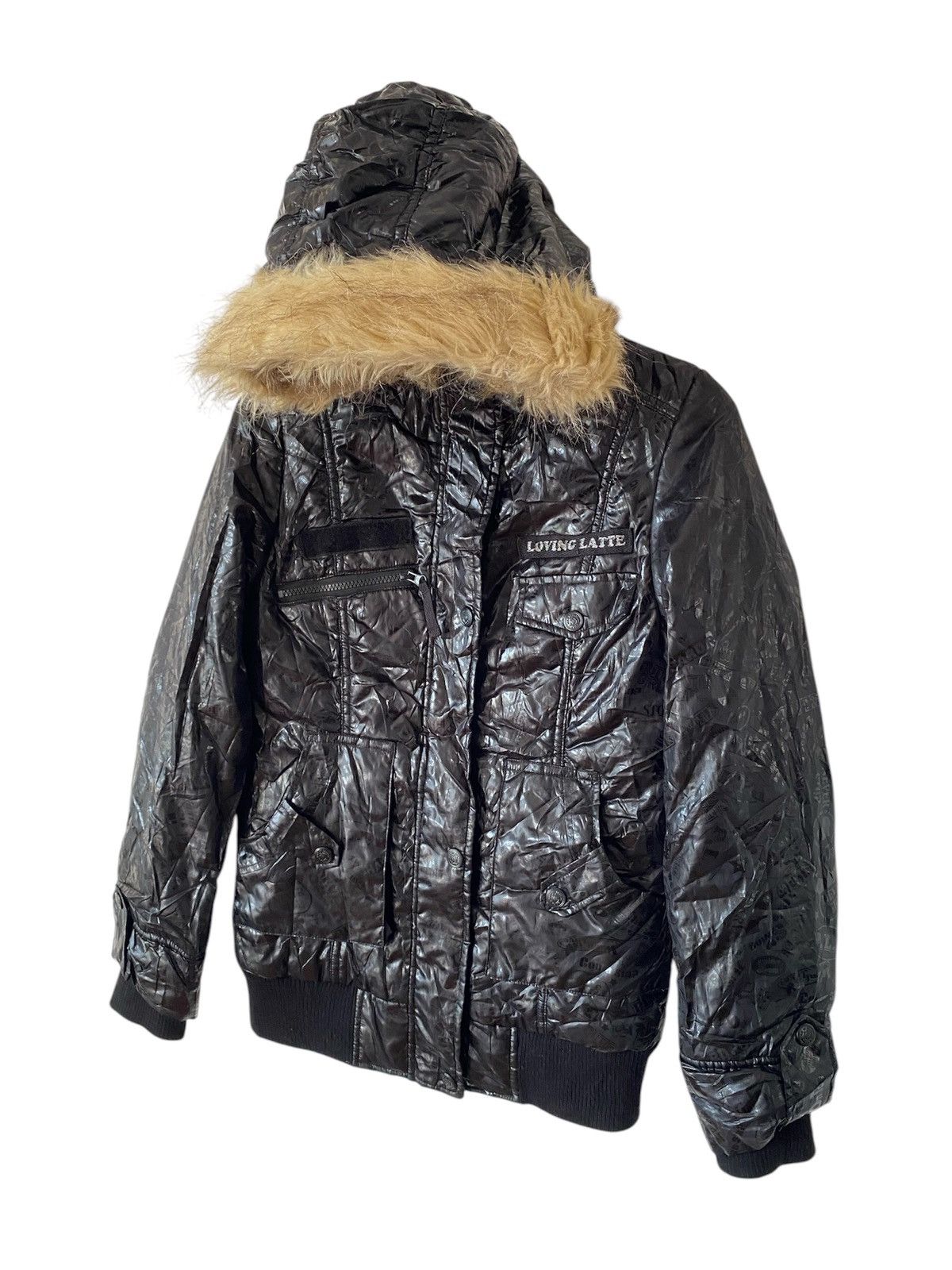 GOSTAR DE FUGA Pink Latte Puffer Fur Monogram Like IFSW9 Style Size US M / EU 48-50 / 2 - 1 Thumbnail