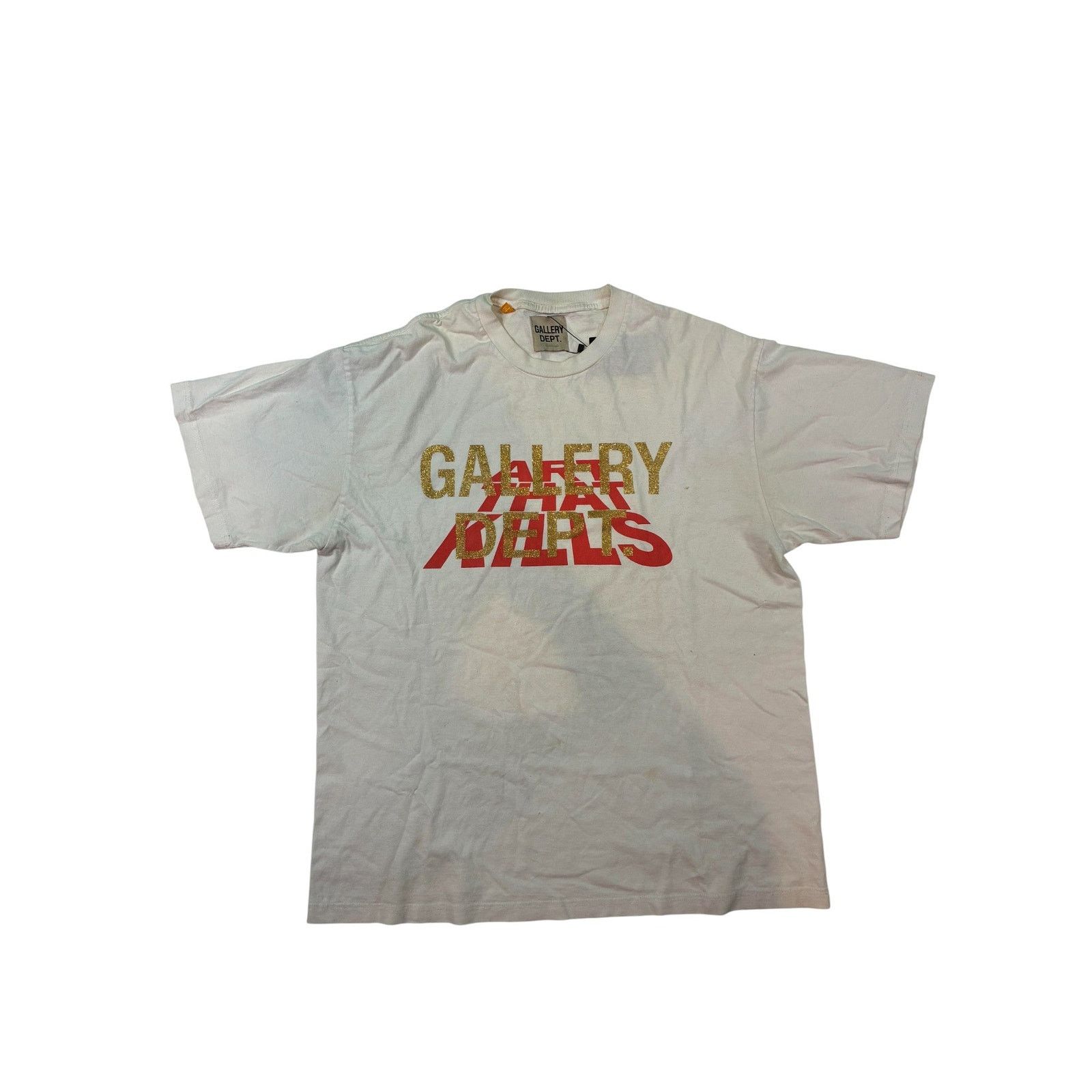 Gallery Dept. Gallery Dept ATK Glitter White Tee Size US L / EU 52-54 / 3 - 1 Thumbnail