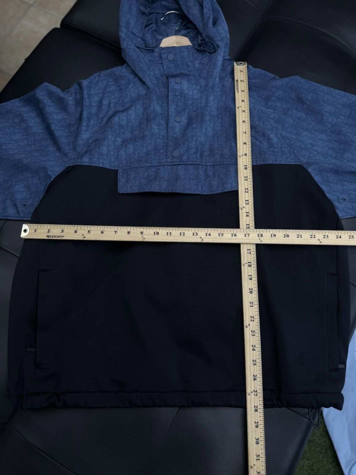 Dior Dior Hooded Anorak Windbreaker Jacket Blue Black Size 3XL Size US XXL / EU 58 / 5 - 12 Thumbnail