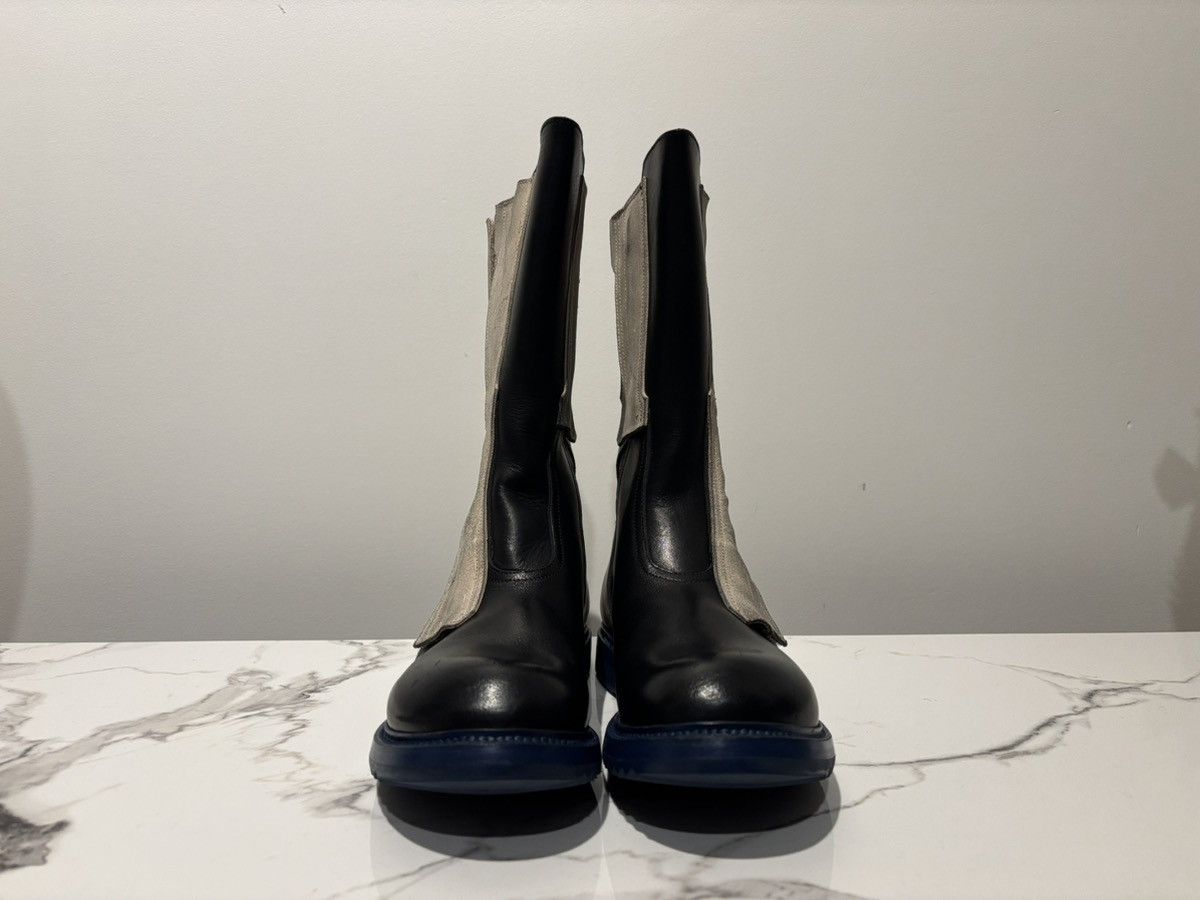 Rick Owens Rick Owens SS15 FAUN Bi-Colour Moto Cross Creeper Boot Black Size US 8 / EU 41 - 4 Thumbnail