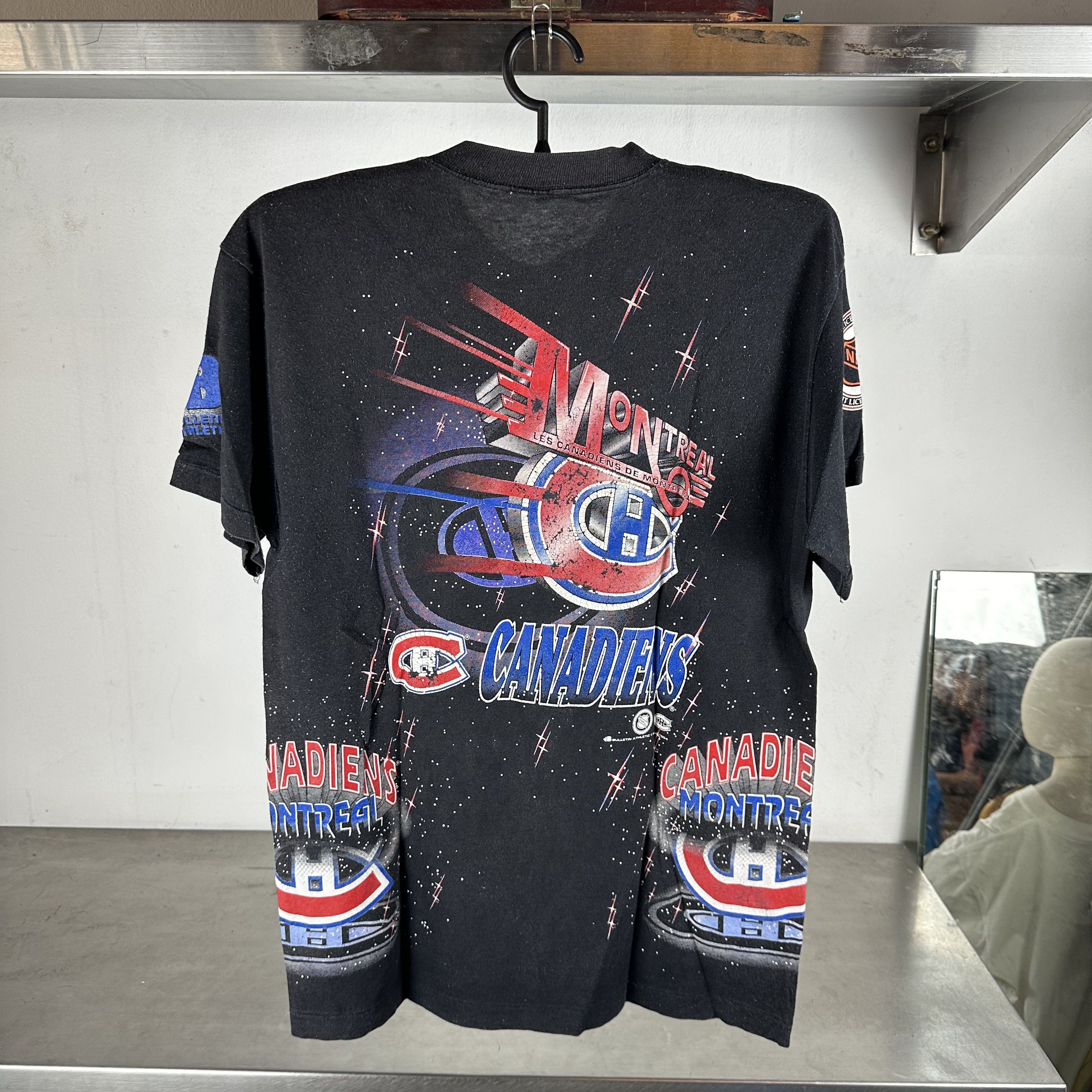 Vintage 1994 Montreal Canadiens Bulletin Athletic AOP XL T-Shirt Size US XL / EU 56 / 4 - 3 Thumbnail