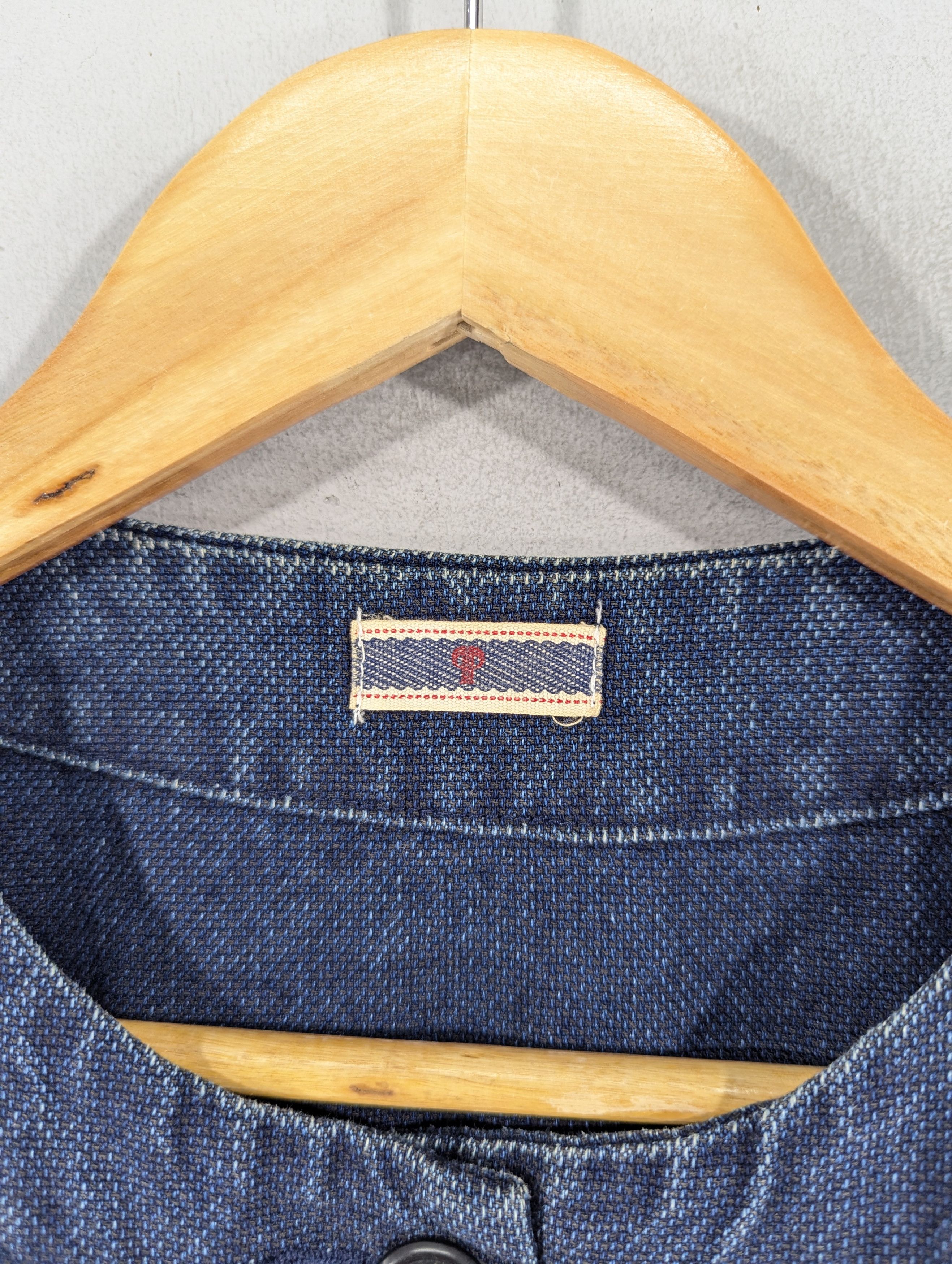 Japanese Brand Vintage Japanese Brand Denim Cardigan Style Jacket Size M / US 6-8 / IT 42-44 - 8 Thumbnail