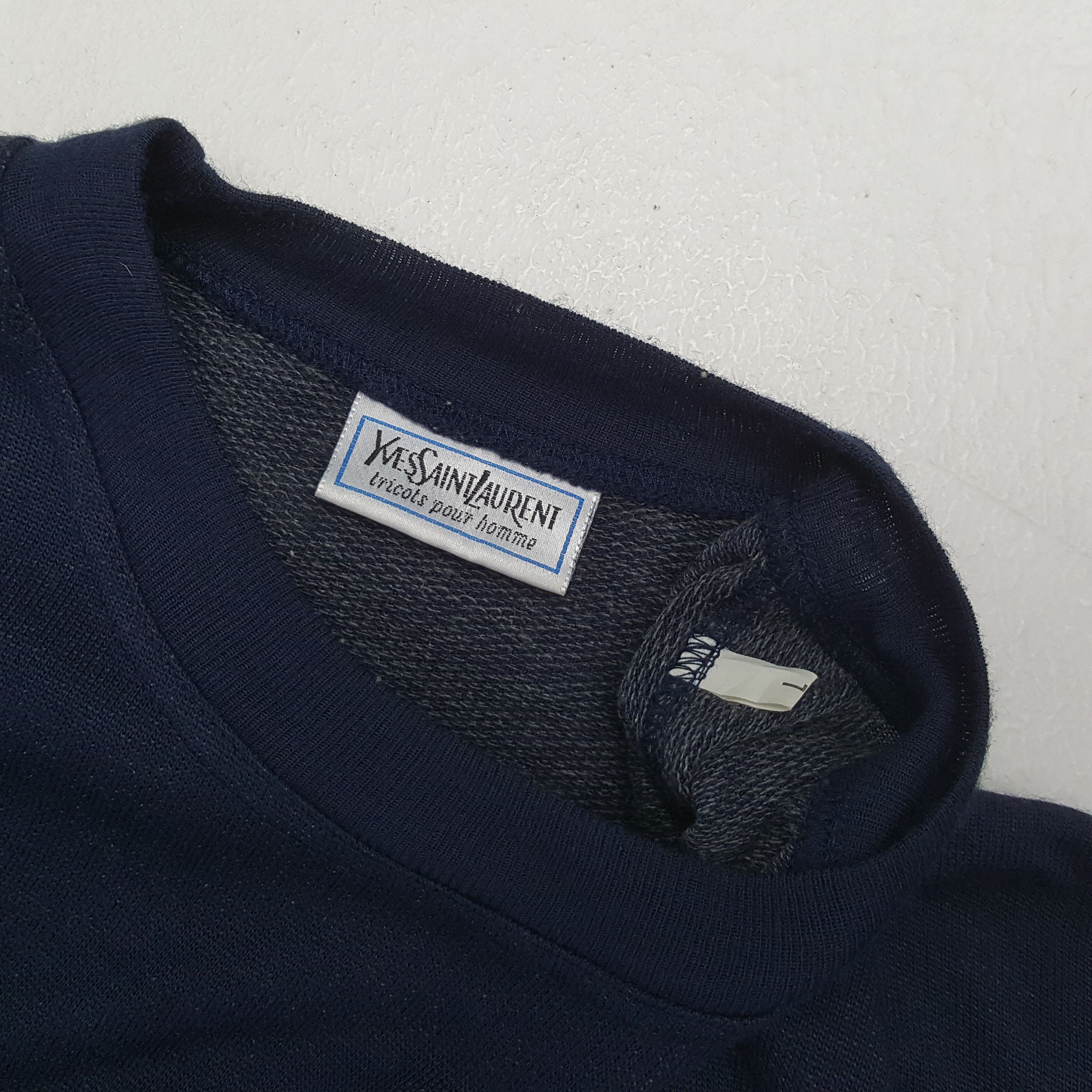 Vintage × Yves Saint Laurent Vintage YVES SAINT LAURENT Italian Fashion Brand Sweatshirt Size US L / EU 52-54 / 3 - 9 Thumbnail