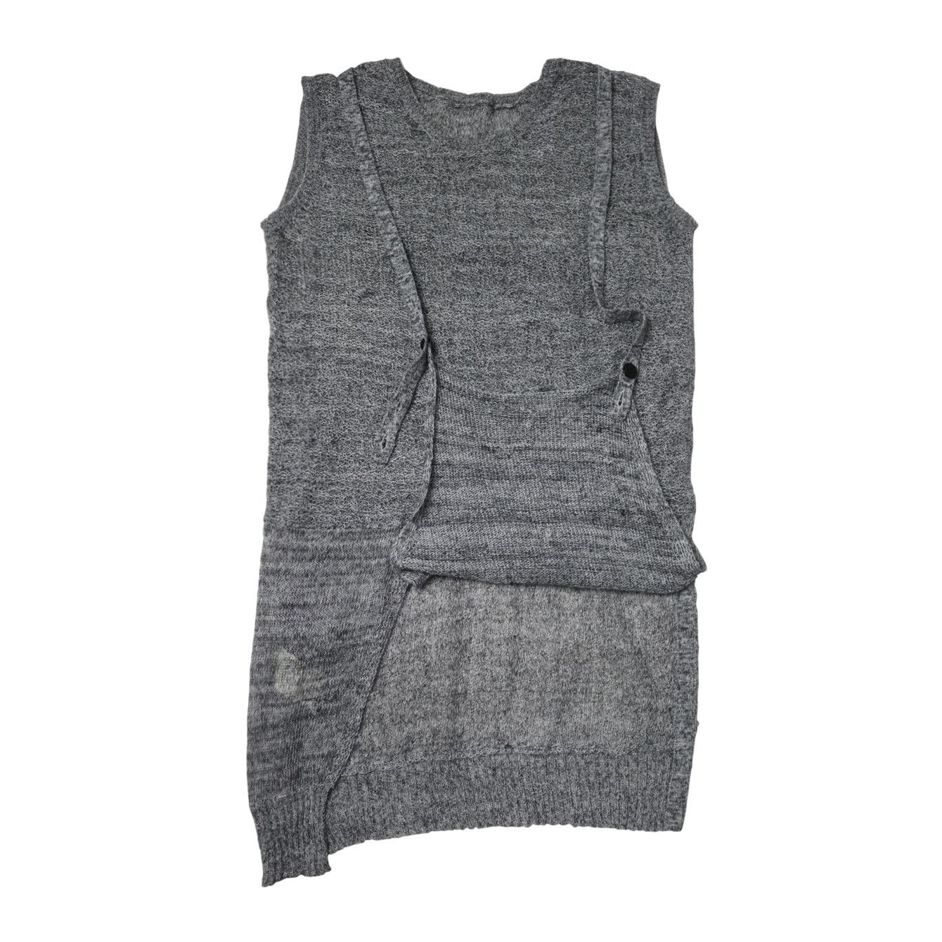 Yohji Yamamoto Yohji Yamamoto Convertible See Through Slim Fit Knit Top Size US M / EU 48-50 / 2 - 1 Thumbnail