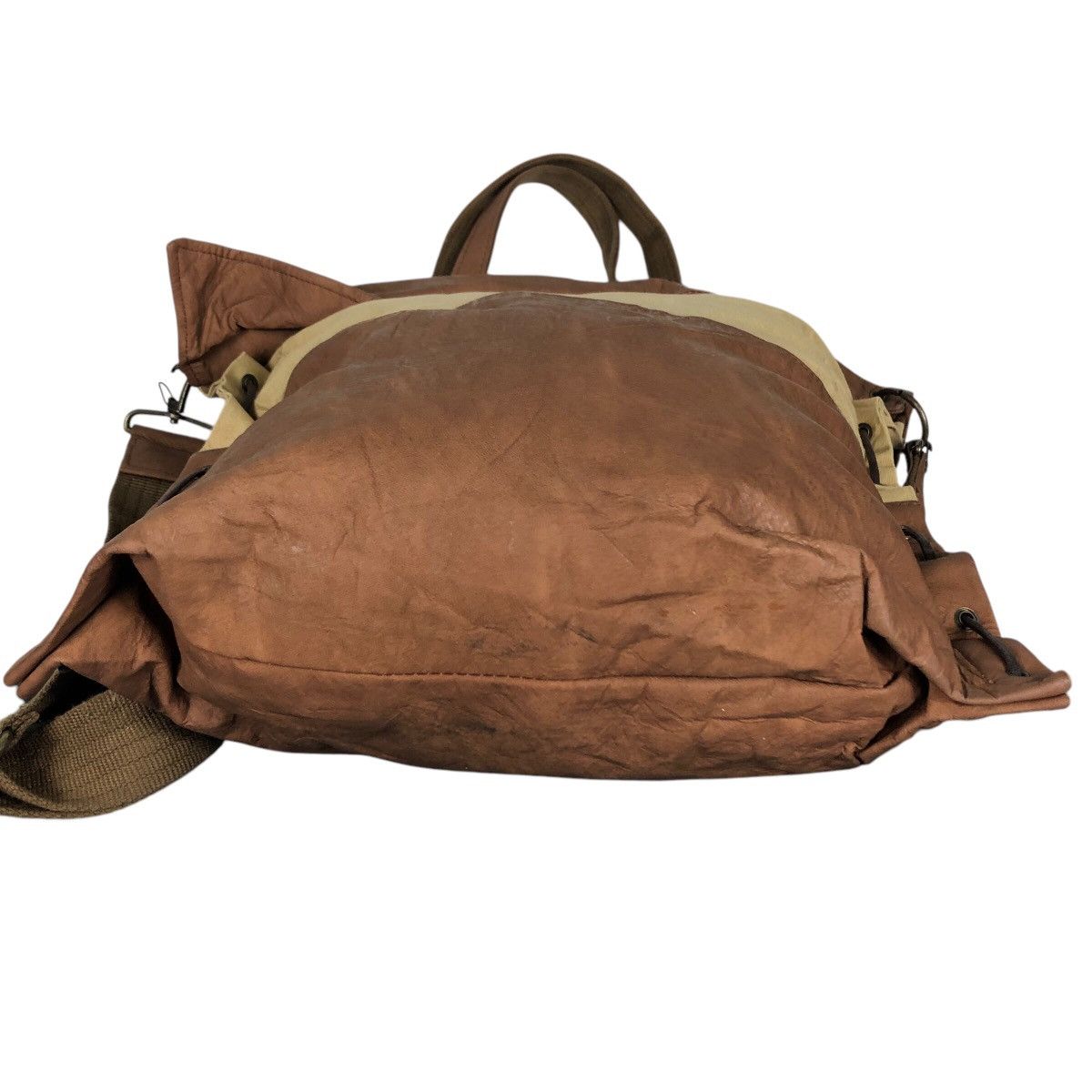 Japanese Brand × Vintage 📌Anti Forme Design Patchwork Bag Rich Brown Kapital Japan Size ONE SIZE - 8 Thumbnail